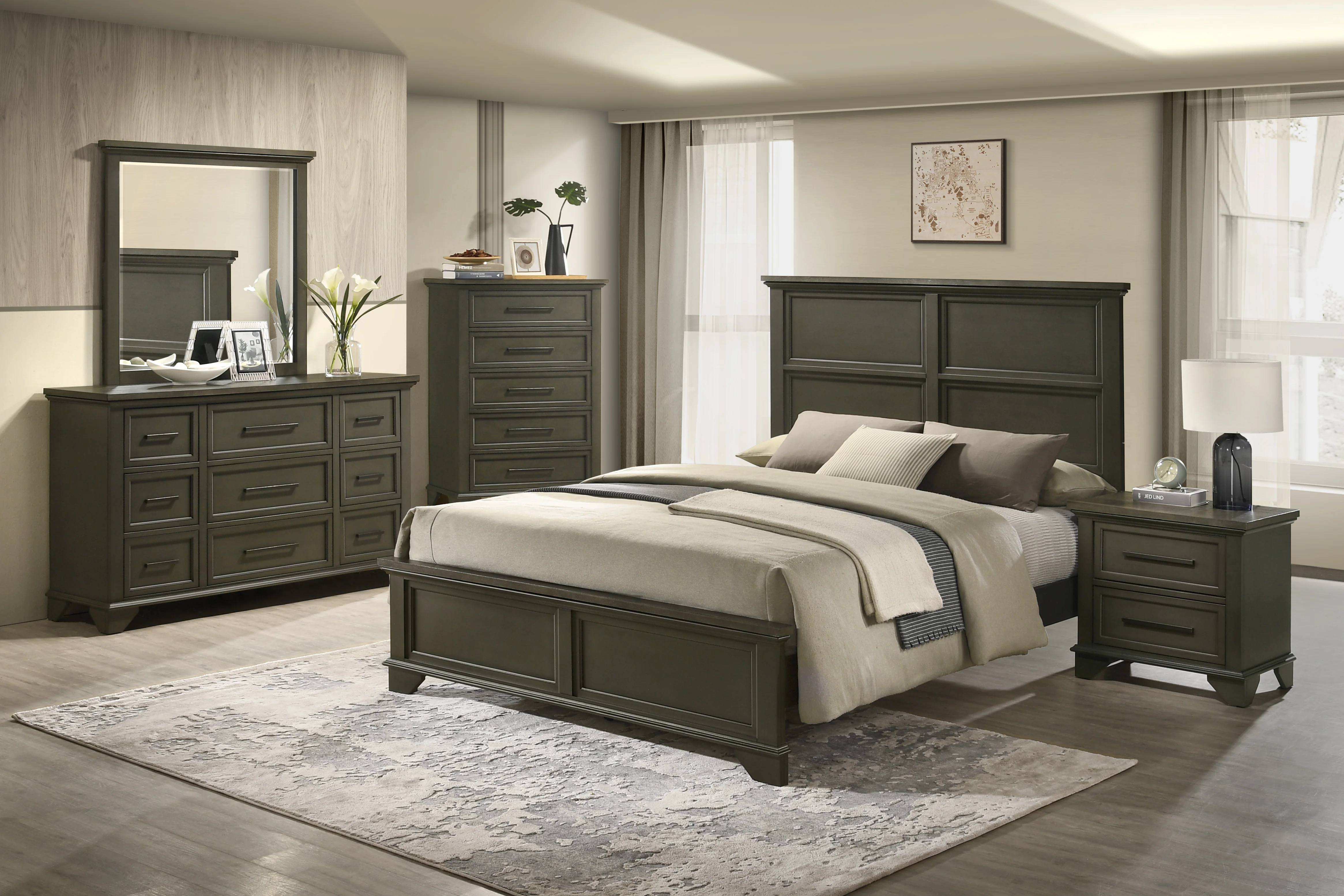 Abigail Mirror - Grey - Image 2