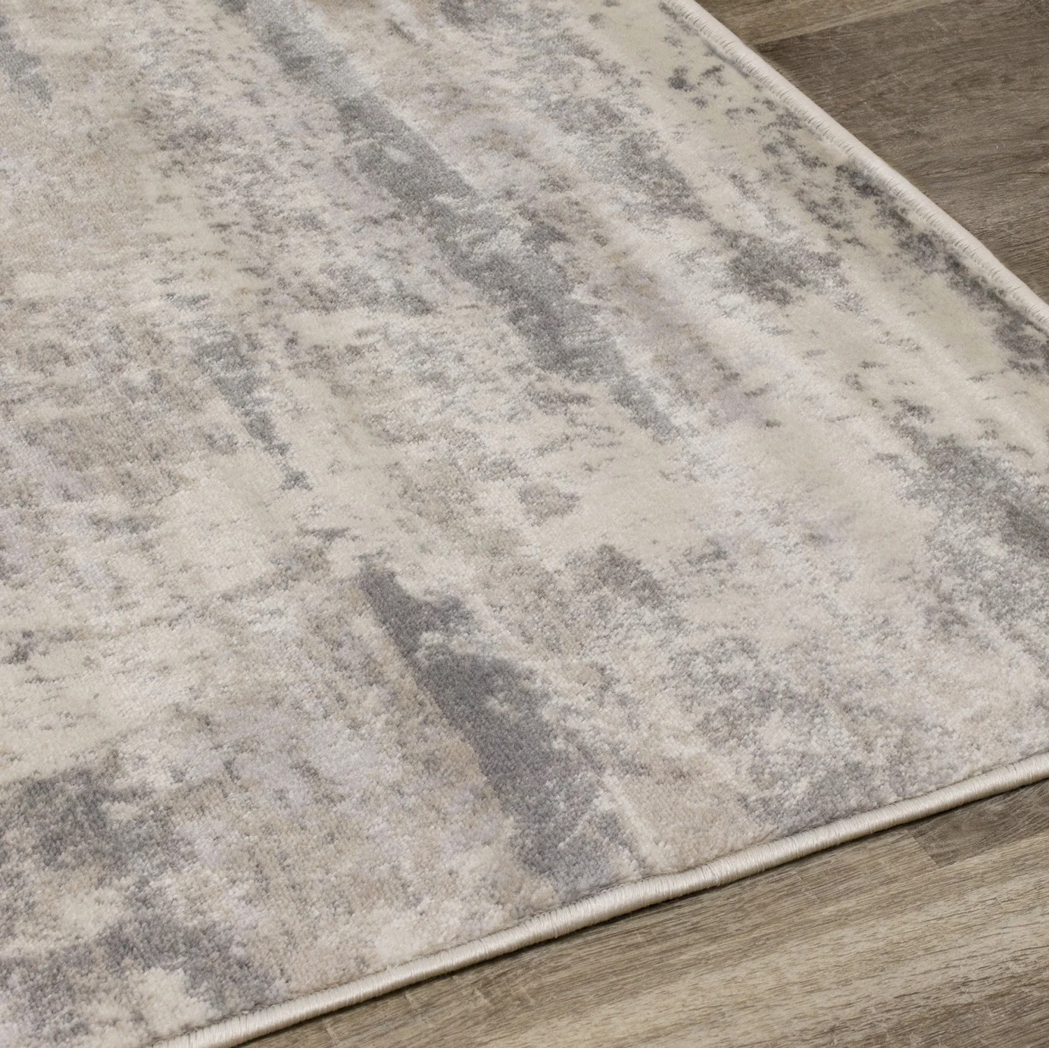 Adele 5'3" X 7'7" Faded Storm Rug - Cream Grey Area Rug - Image 4