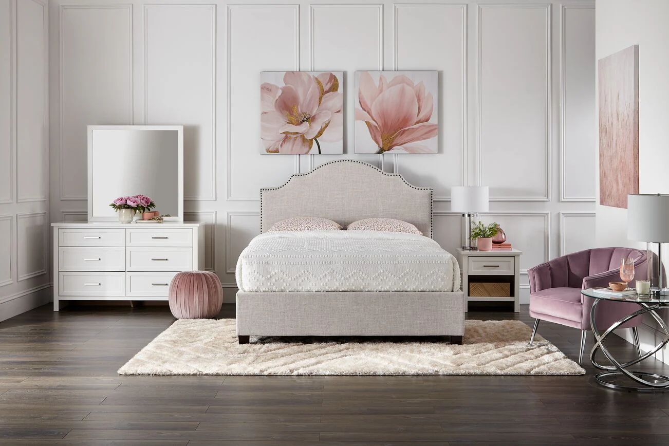 Alana 3-Piece Twin Bed - Beige - Image 2