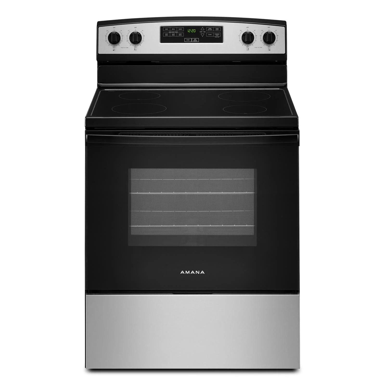 Amana Stainless Steel Freestanding Electric Range (4.8 Cu. Ft.) - YAER6203MSS