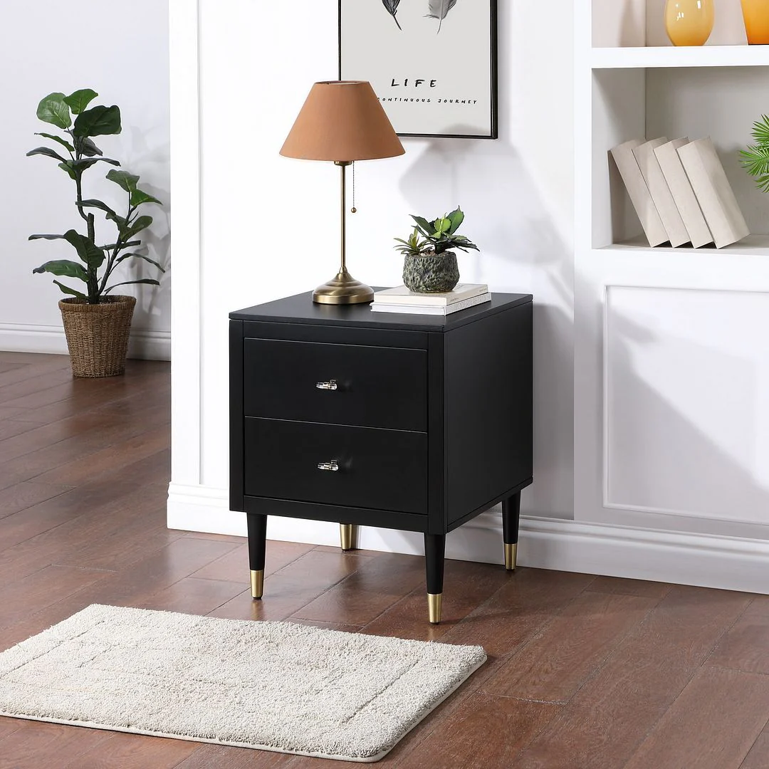 Anderup Nightstand - Black - Image 2
