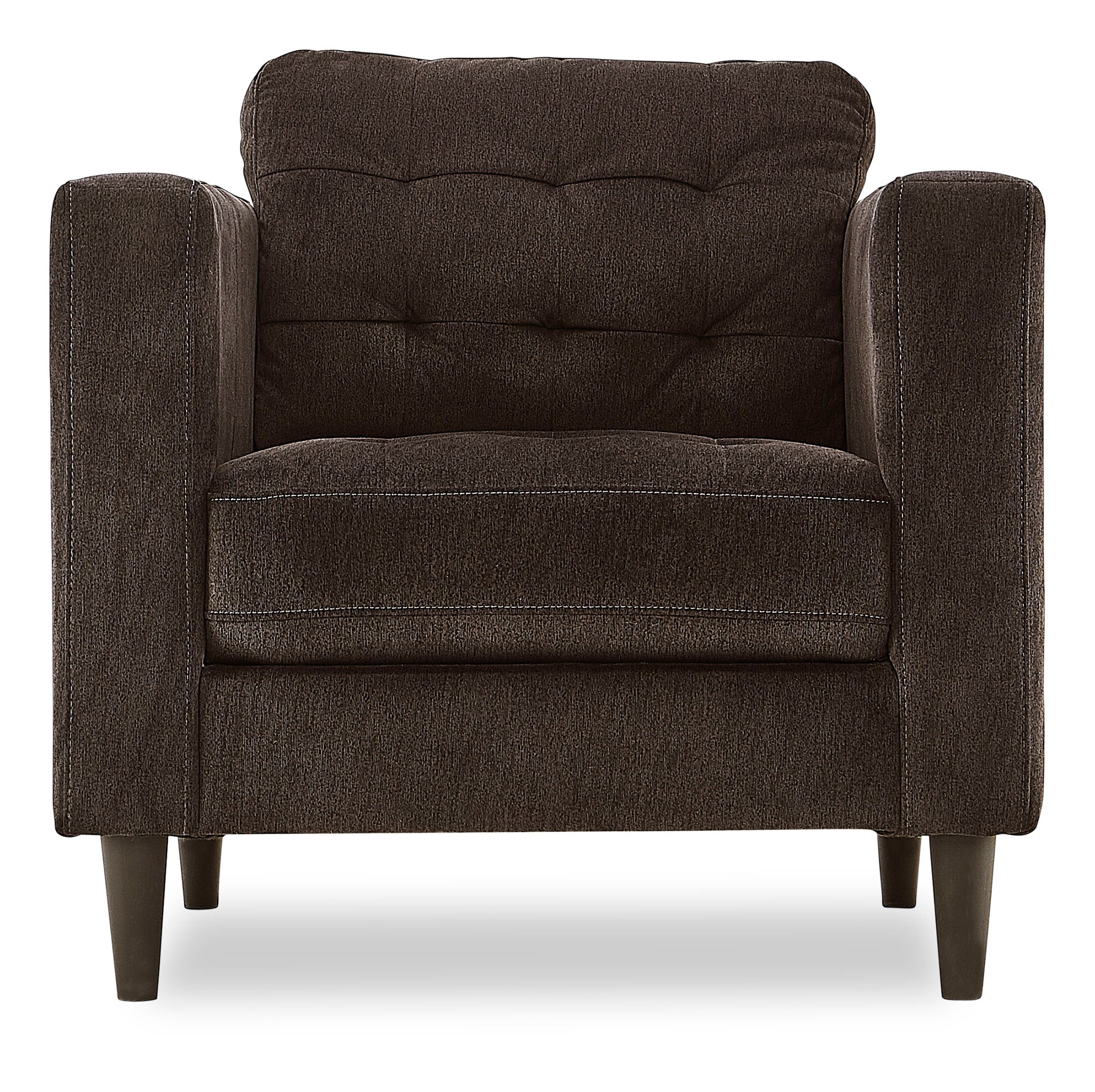 Anthena Sofa and Chair Set - Dark Chocolate - Image 3