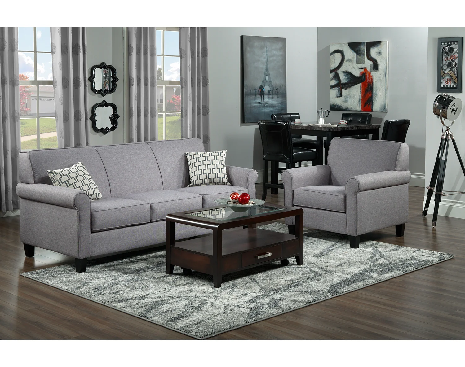 Ariel Sofa - Silver-Grey - Image 2