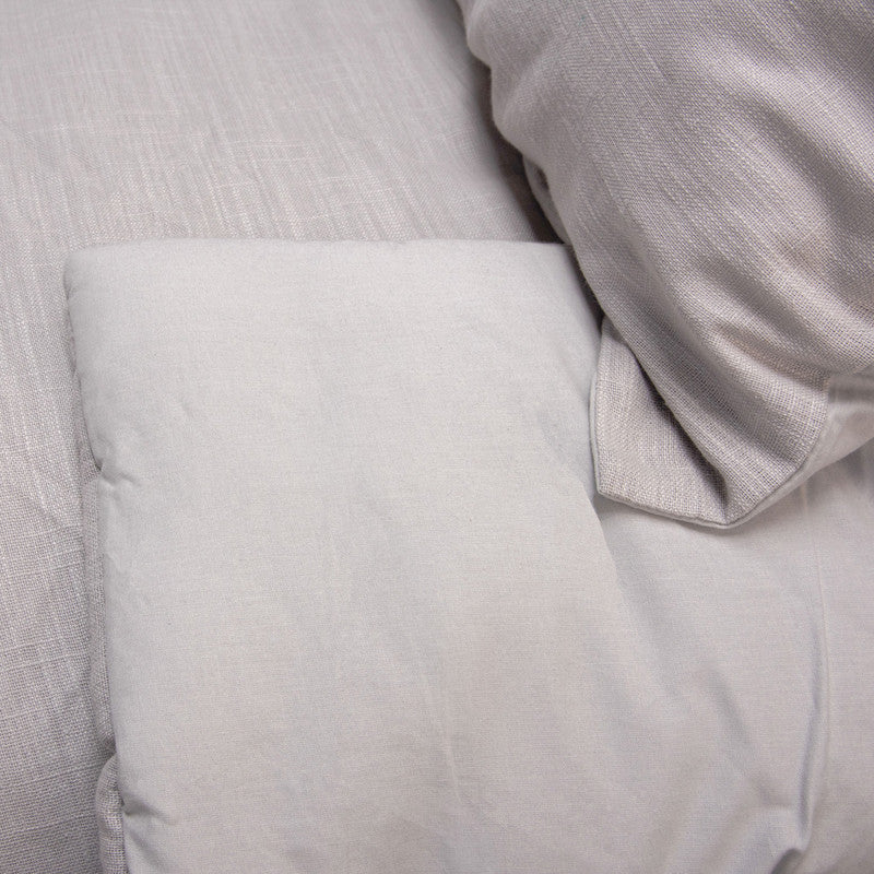 Aubrac Cotton Queen Comforter Set with 2 Standard Pillows - Grey - Image 3