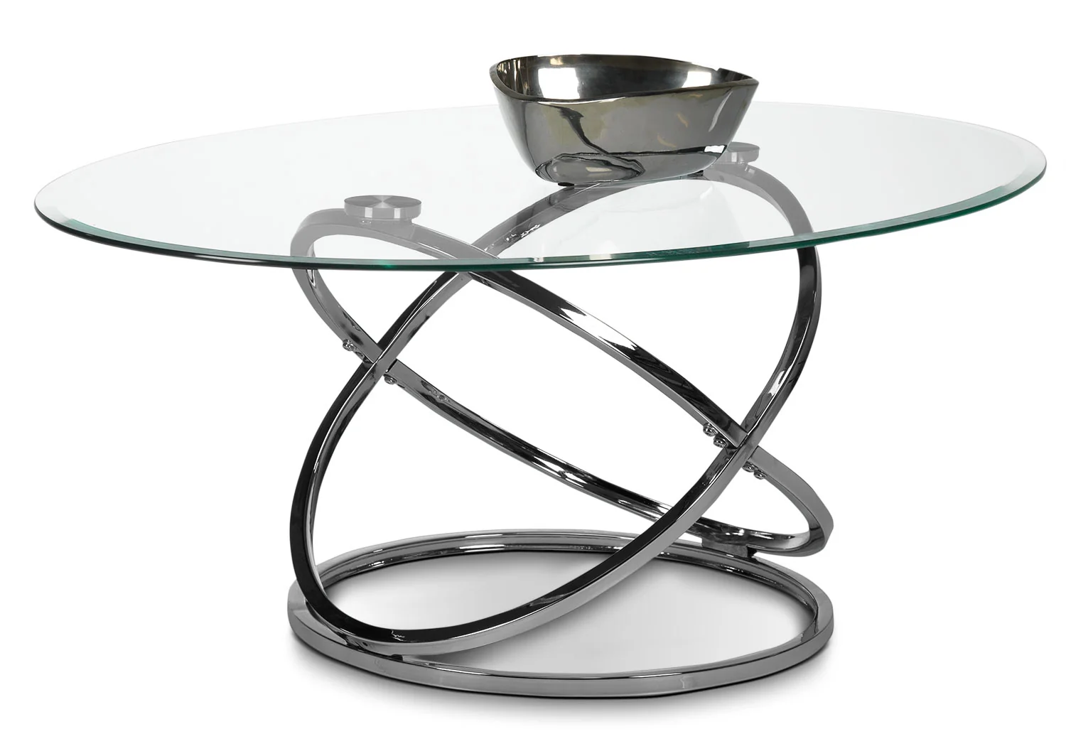 Axis Coffee Table and Two End Tables - Chrome - Image 2