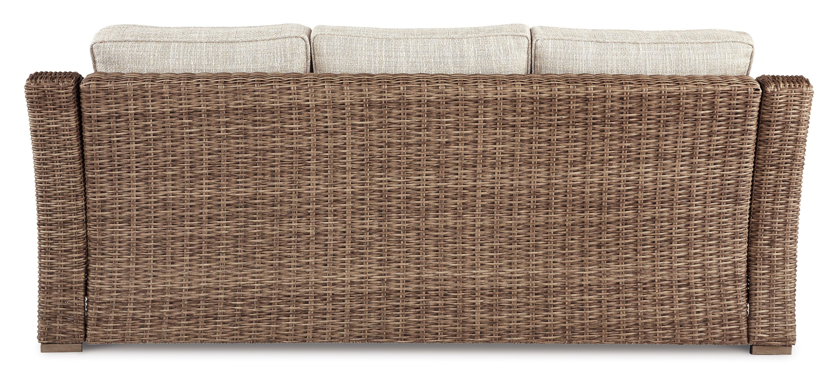 Beachcroft - Outdoor Sofa - Beige, Brown - Image 4