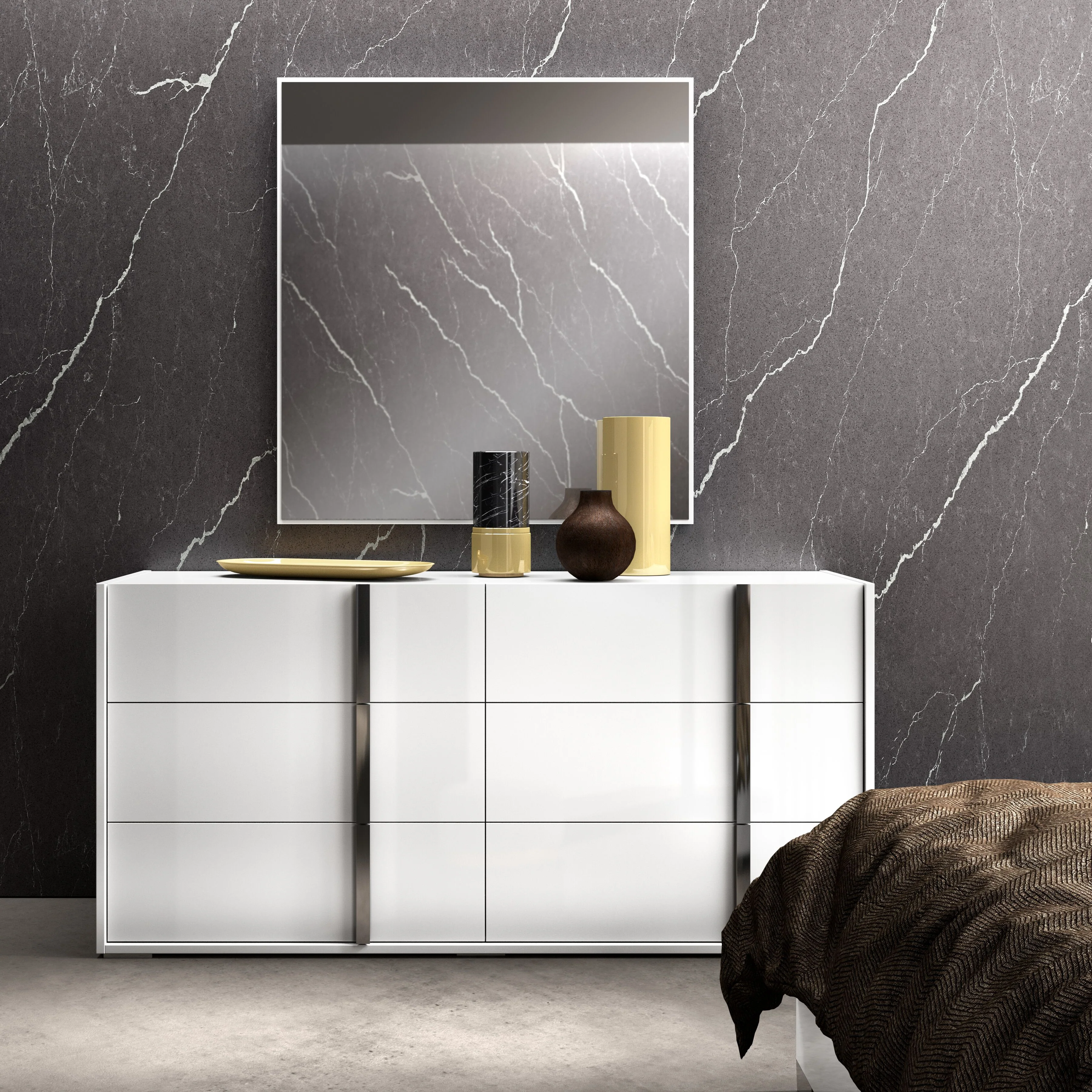 Bianca Mirror - White Lacquer - Image 3