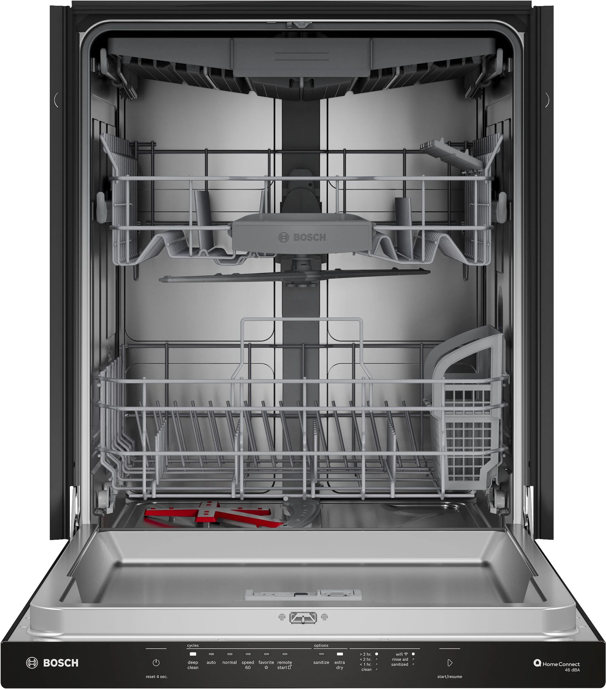Bosch Black 300 Series 24" Dishwasher with Pocket Handle - SHP53EM6N - Image 7