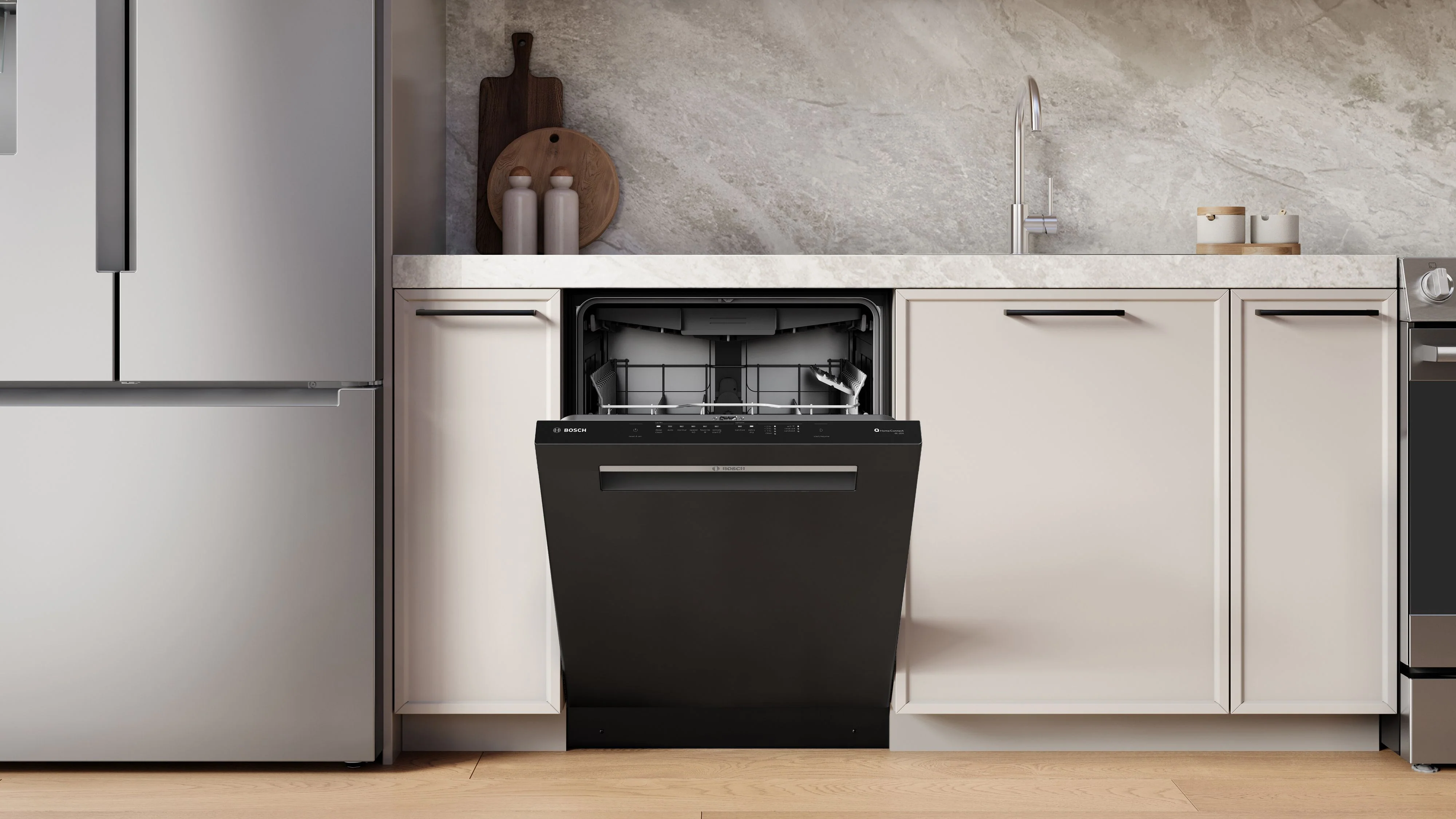 Bosch Black 300 Series 24" Dishwasher with Pocket Handle - SHP53EM6N - Image 8