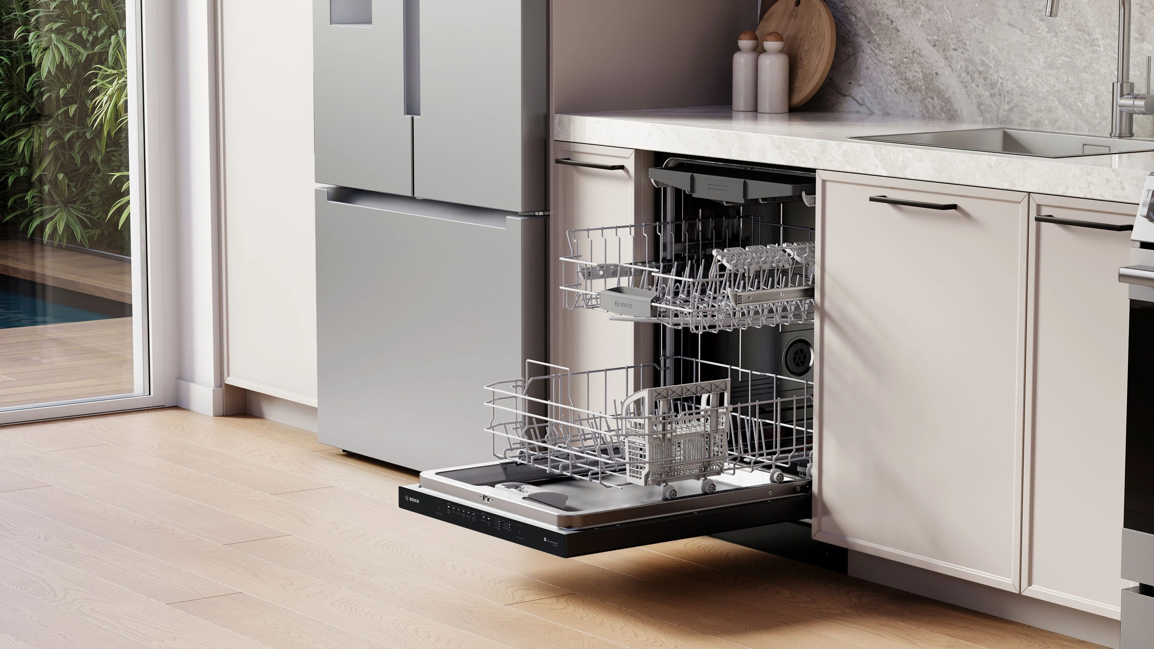 Bosch Black 300 Series 24" Dishwasher with Pocket Handle - SHP53EM6N - Image 9