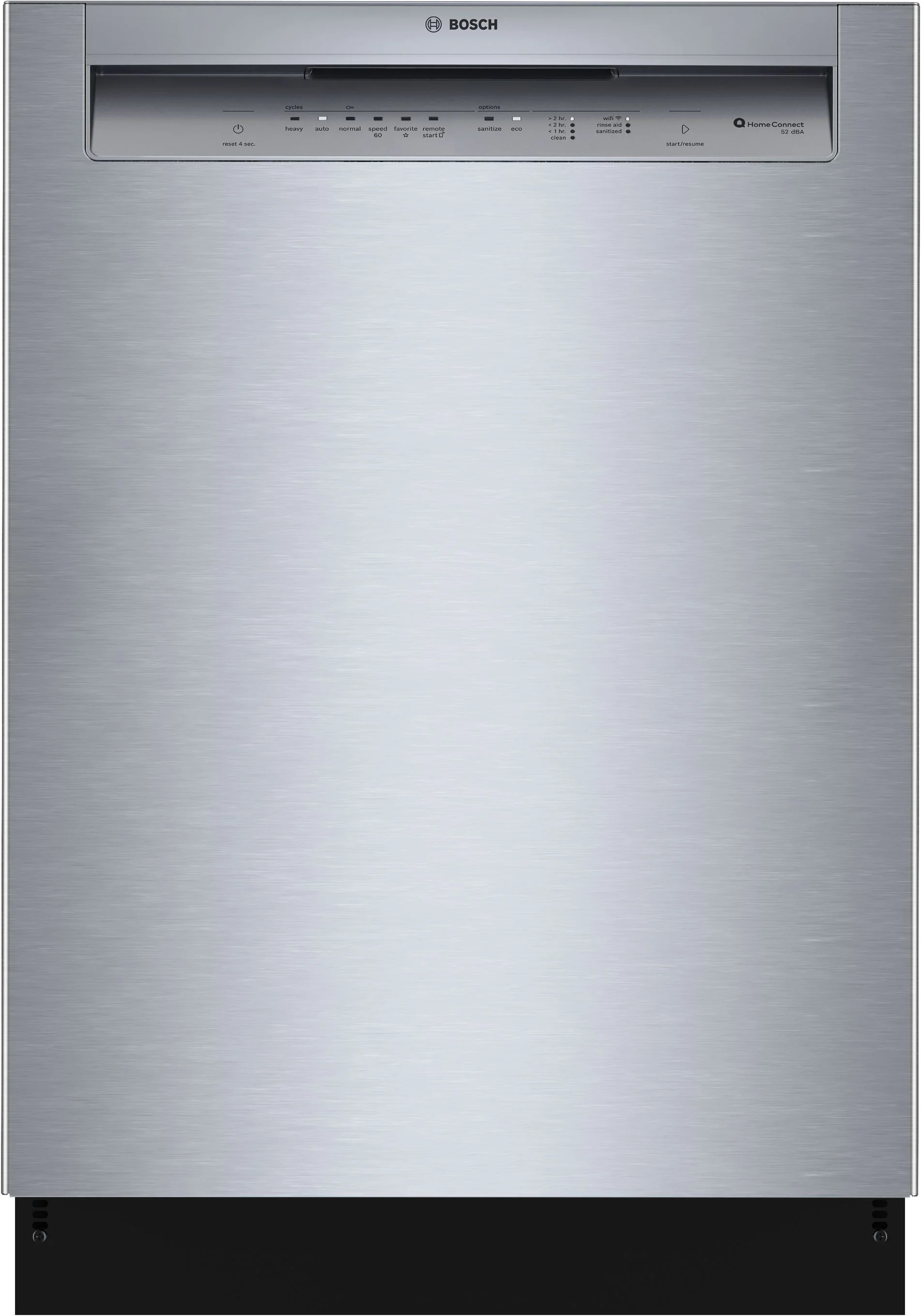 Bosch Stainless Steel 100 Series 24" Dishwasher with Recessed Handle - SHE2ADF5N