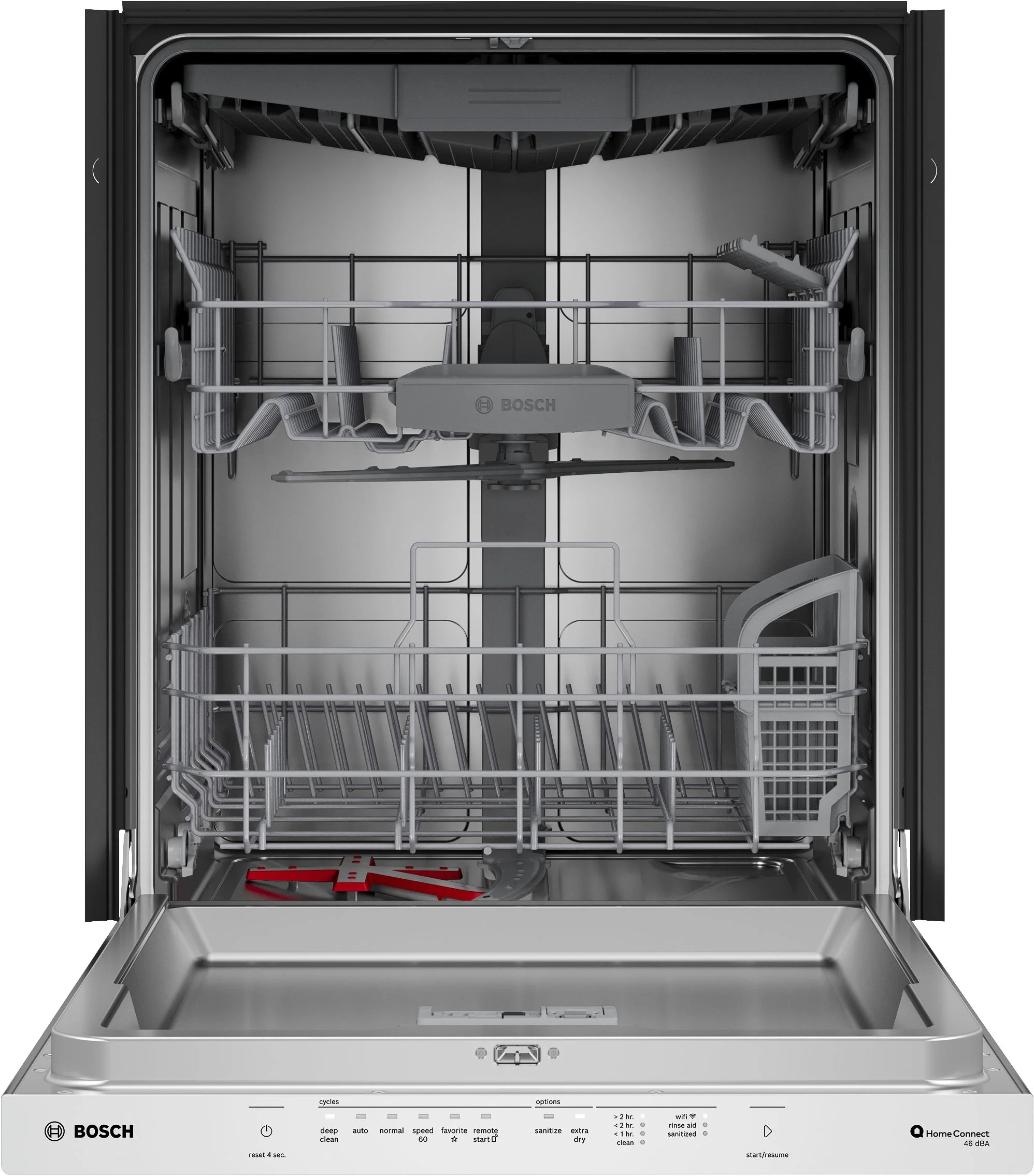 Bosch Stainless Steel 300 Series 24" Dishwasher with Pocket Handle - SHP53EM5N - Image 4