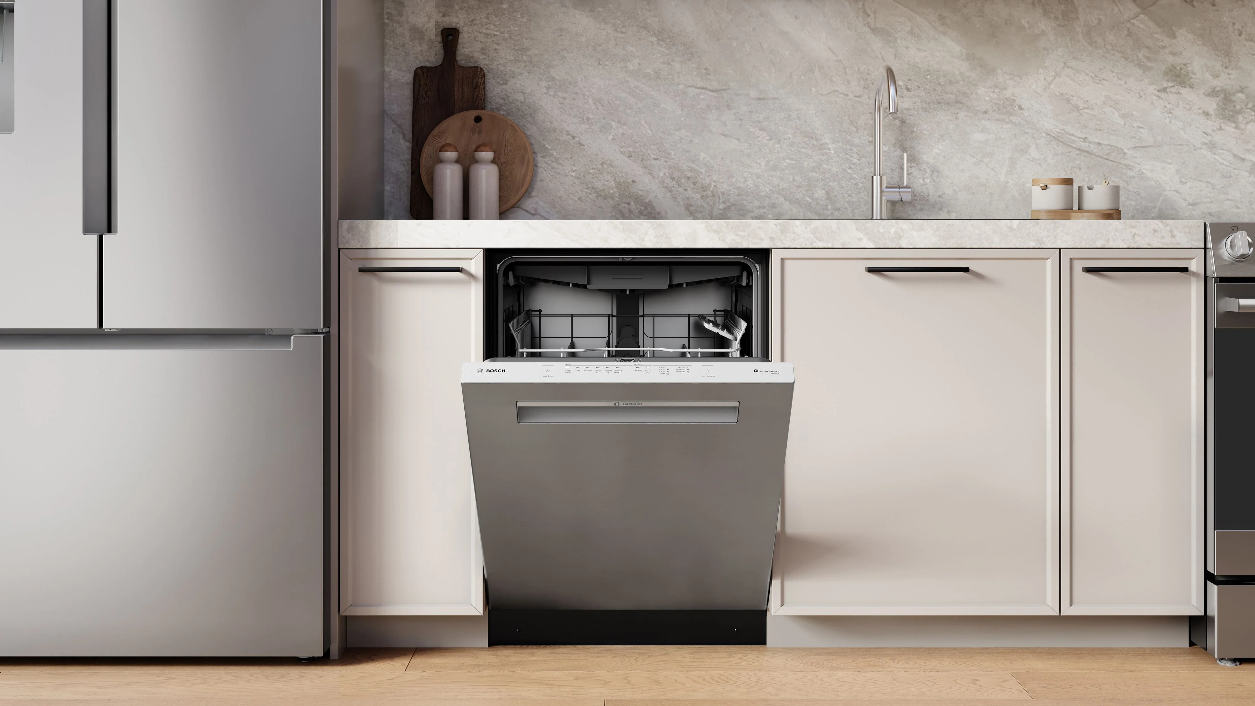 Bosch Stainless Steel 300 Series 24" Dishwasher with Pocket Handle - SHP53EM5N - Image 6