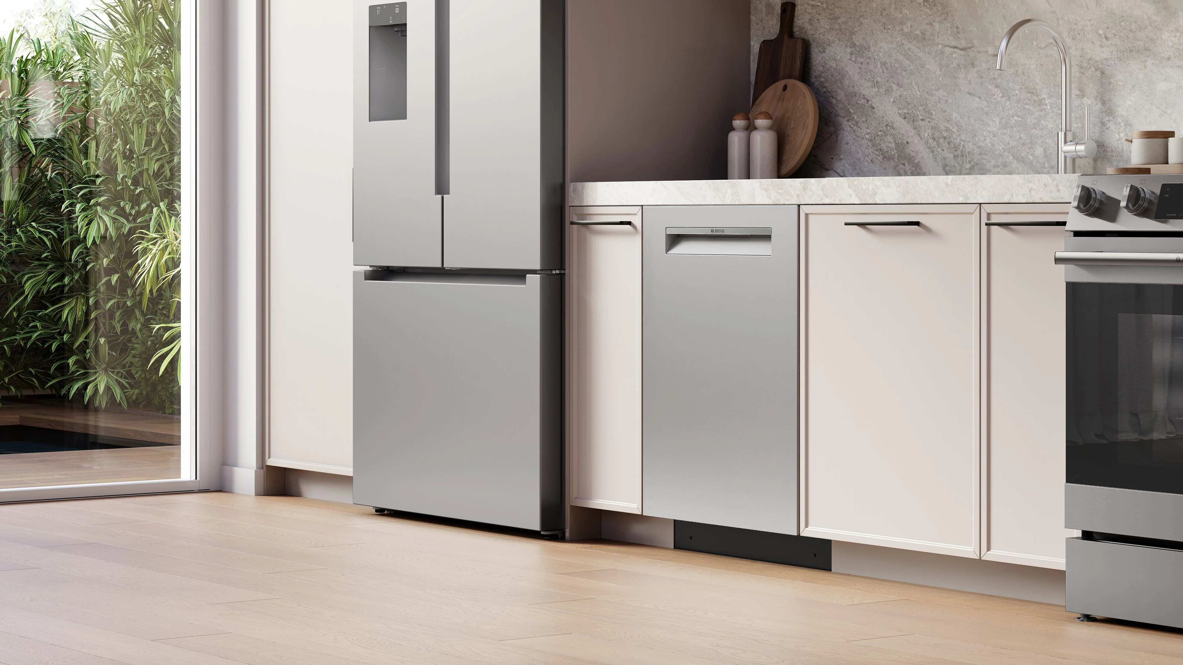 Bosch Stainless Steel 300 Series 24" Dishwasher with Pocket Handle - SHP53EM5N - Image 8