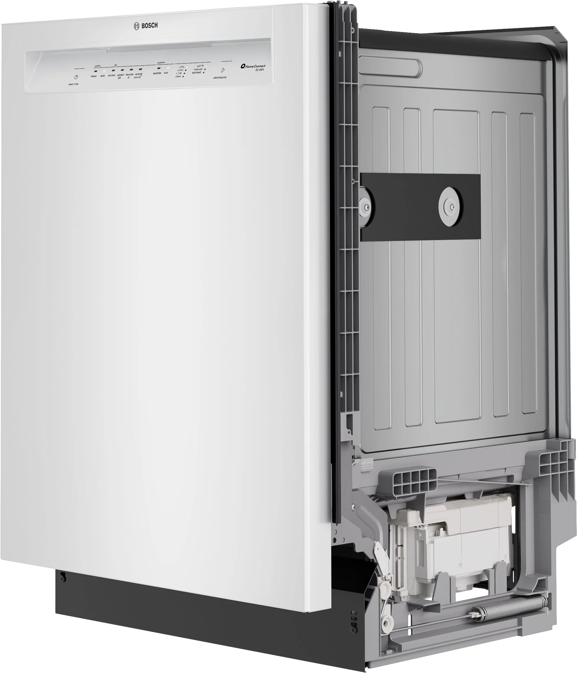 Bosch White 100 Series 24" Dishwasher with Recessed Handle - SHE2ADF2N - Image 9