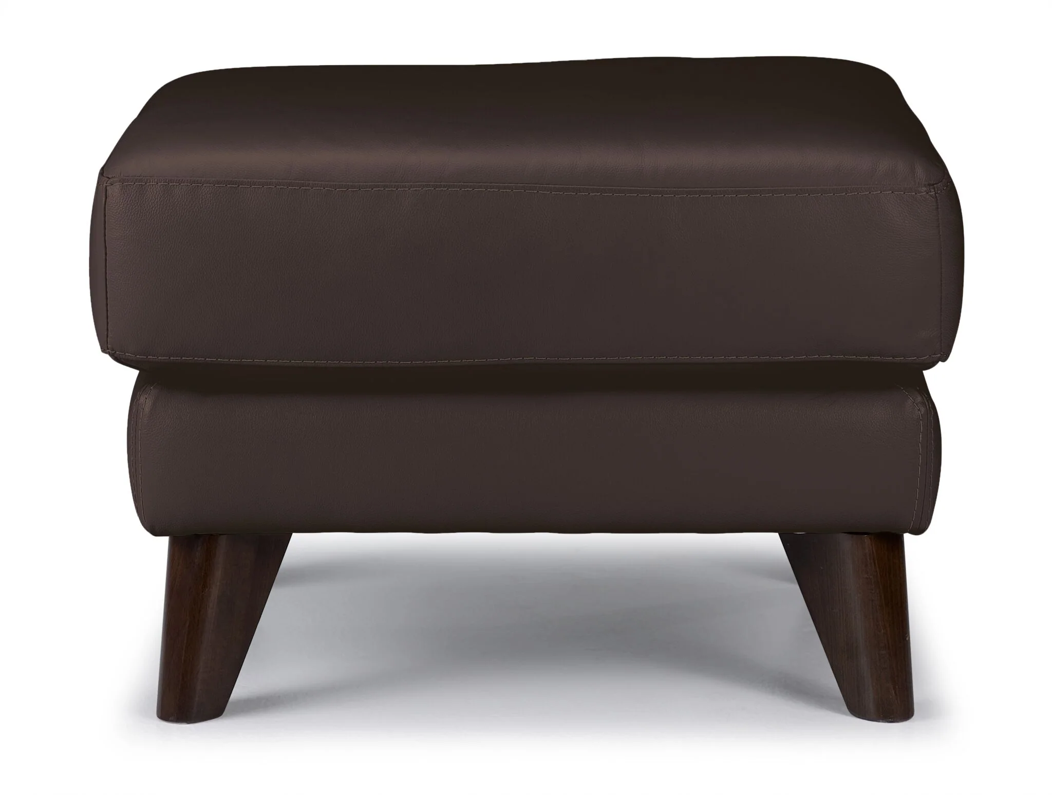 Braylon Leather Ottoman - Dark Chocolate - Image 2