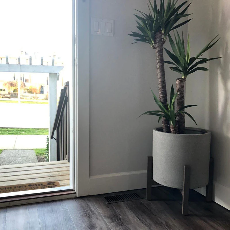 Bredgade V 17" Indoor/Outdoor Planter - Natural Stone - Image 2