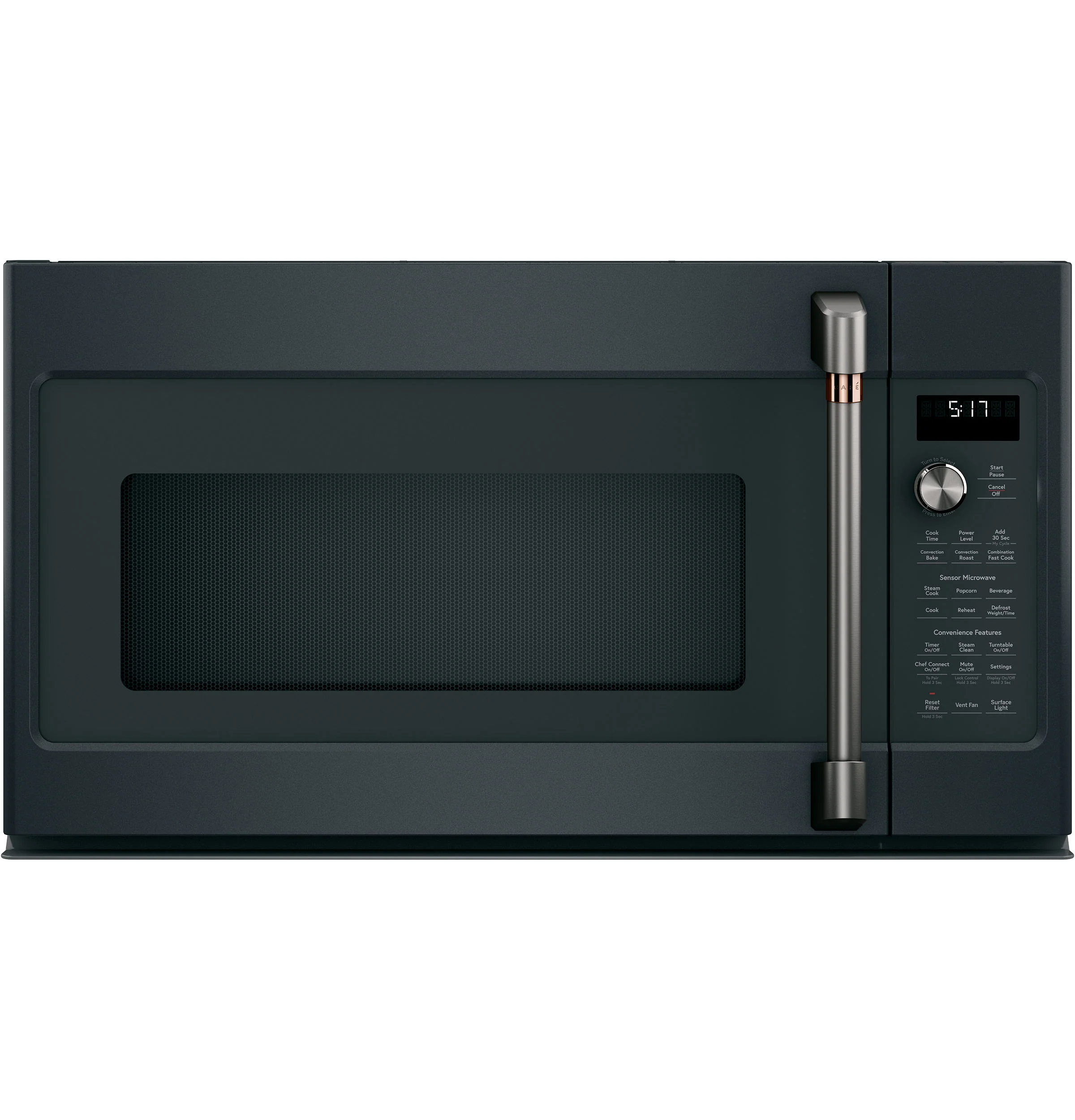 Café Matte Black Over-the-Range Convection Microwave Oven (1.7 Cu.Ft) - CVM517P3MD1