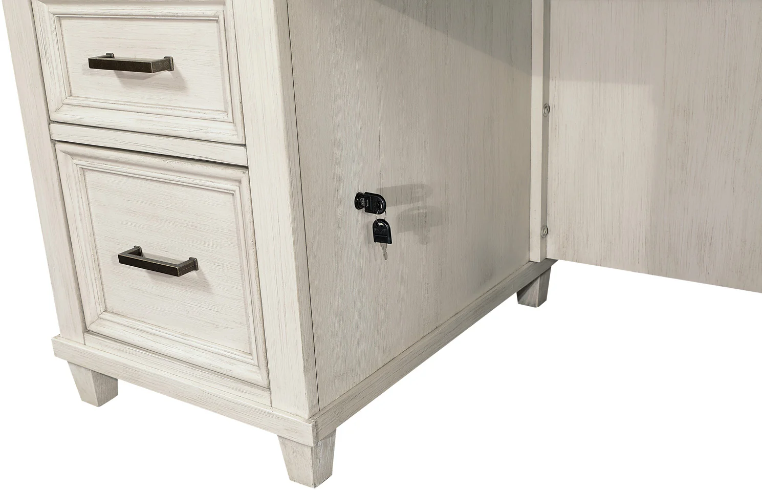 Caraway Executive Desk - Aged Ivory - Image 7