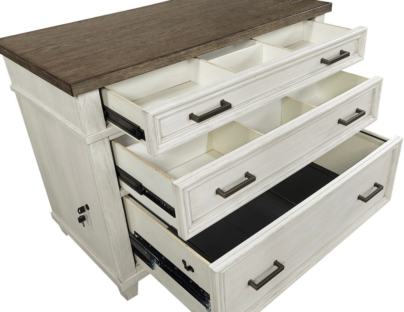 Caraway Lateral File Cabinet - Aged Ivory - Image 5