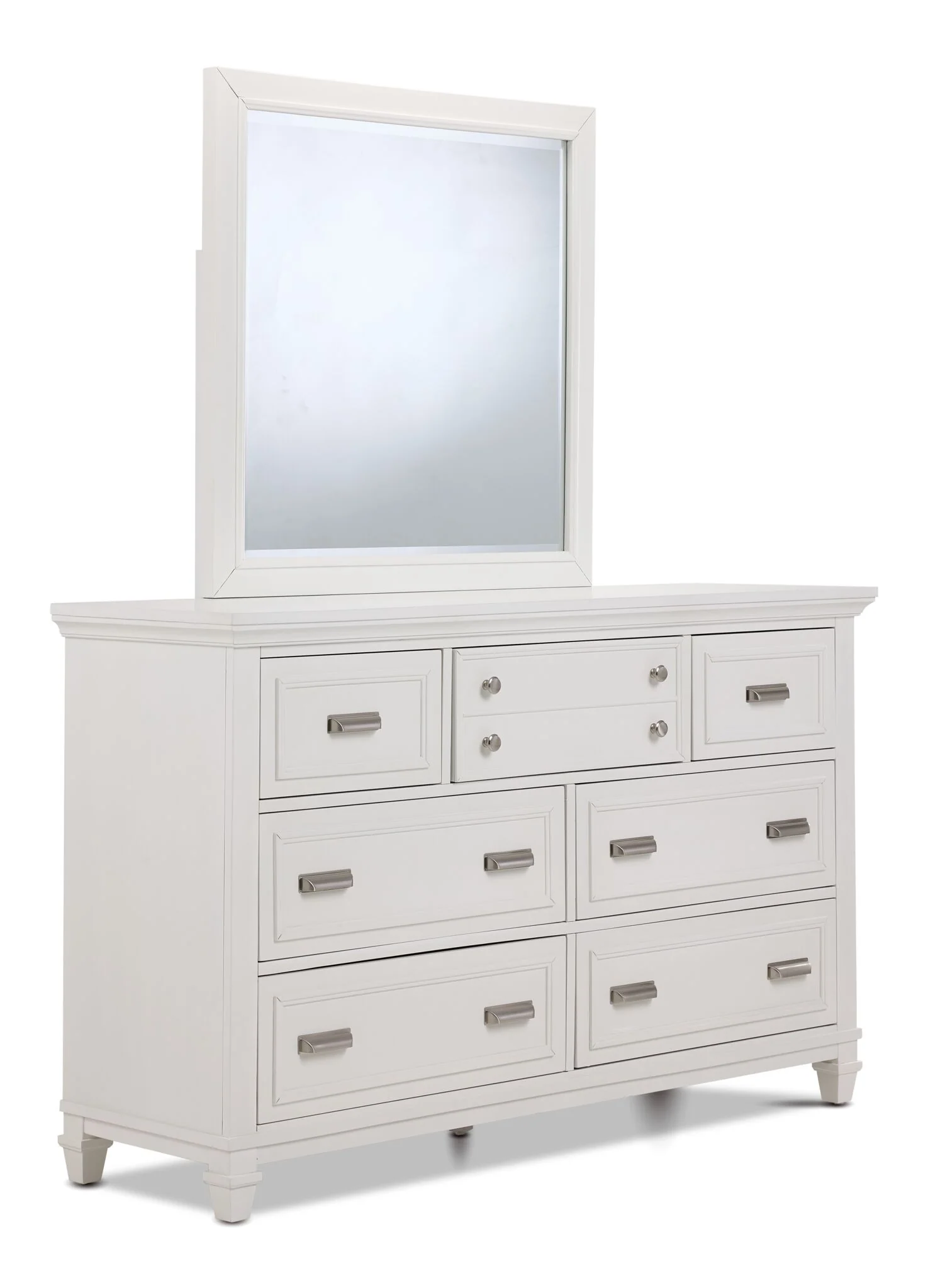 Charleston 6 - Piece King Storage Bedroom Package - Dove White - Image 3