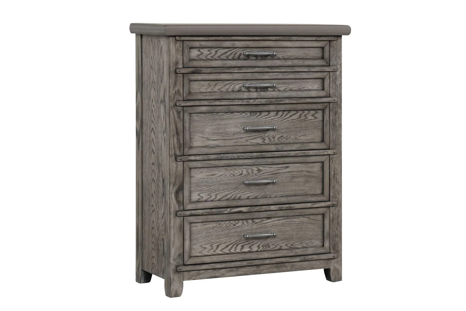 Dahlia 5-Drawer Chest - Grey
