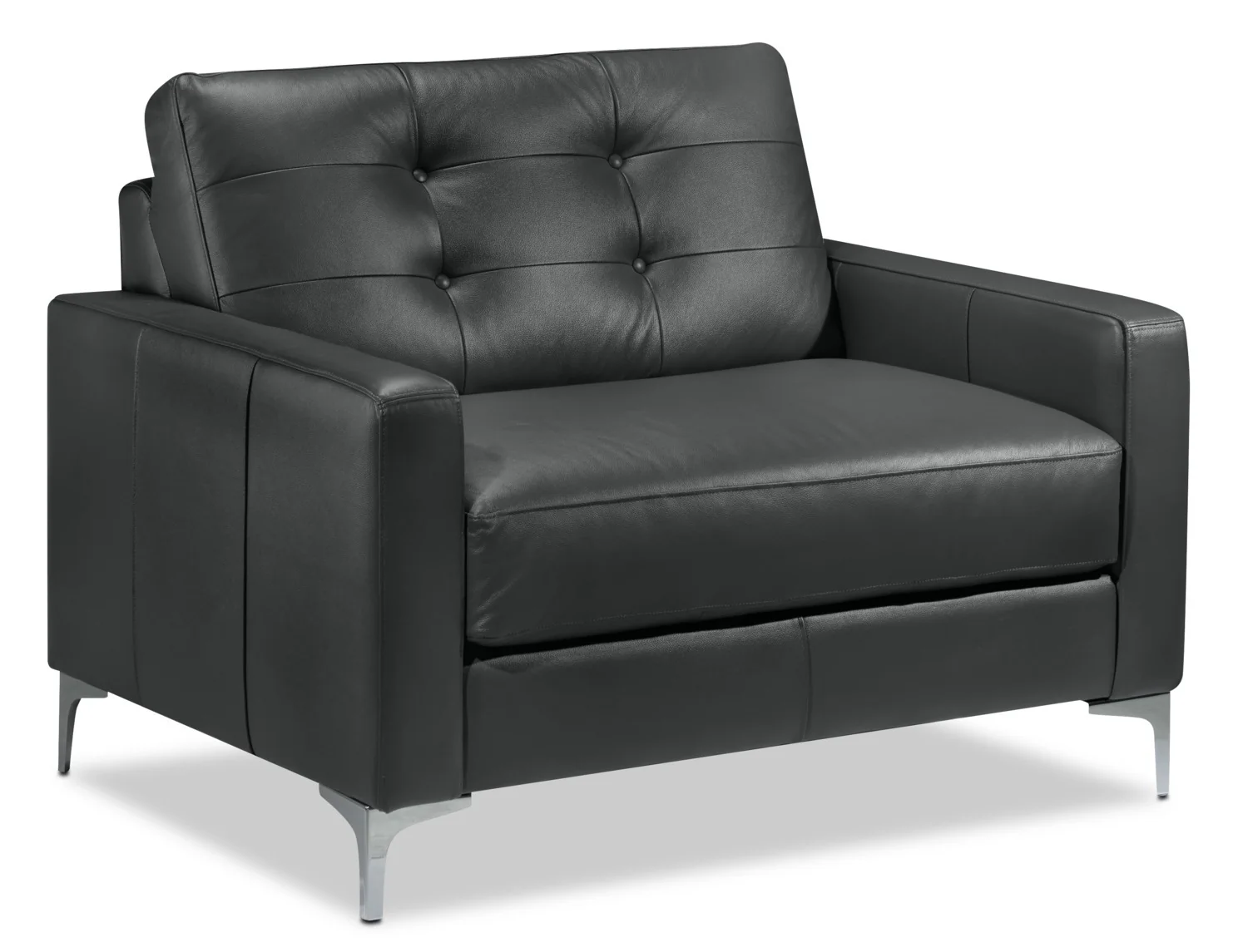 Draven Sofa and Chair and a Half Set - Dark Grey - Image 3