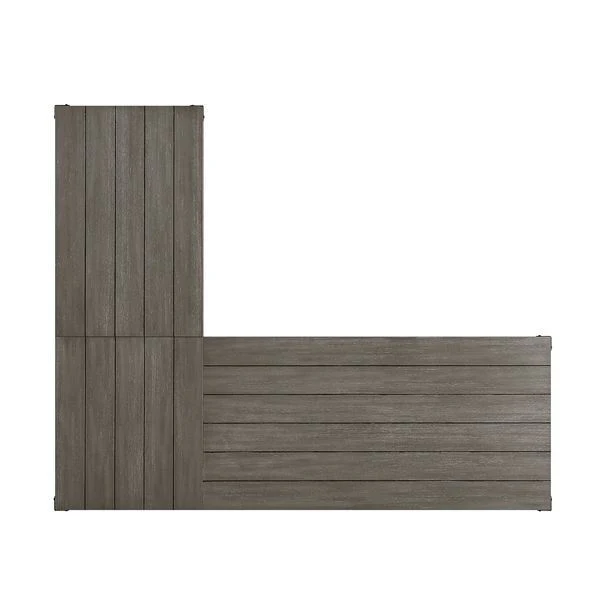 Eichstatt L-Shaped Desk with Lift Top - Grey Oak - Image 7