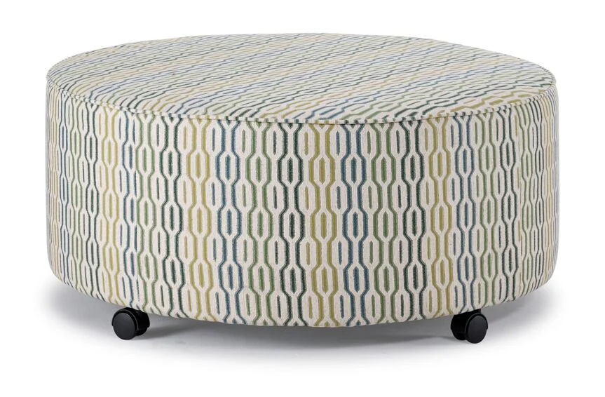 Fairmont Ottoman - Blue - Image 2