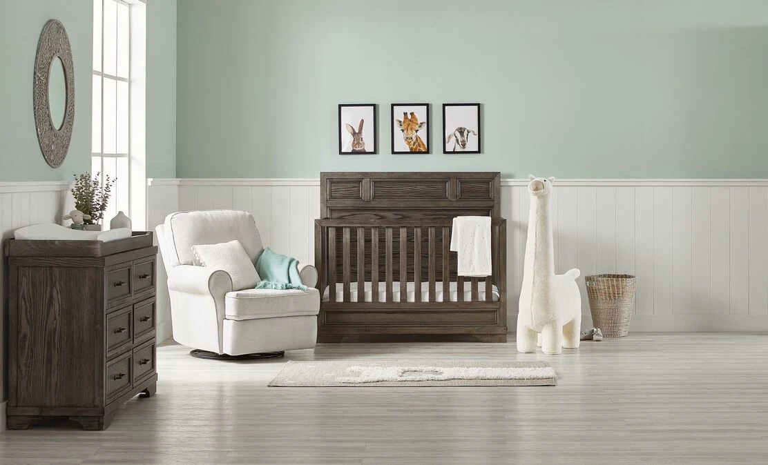 Foundry Convertible Crib - Brushed Pewter - Image 2
