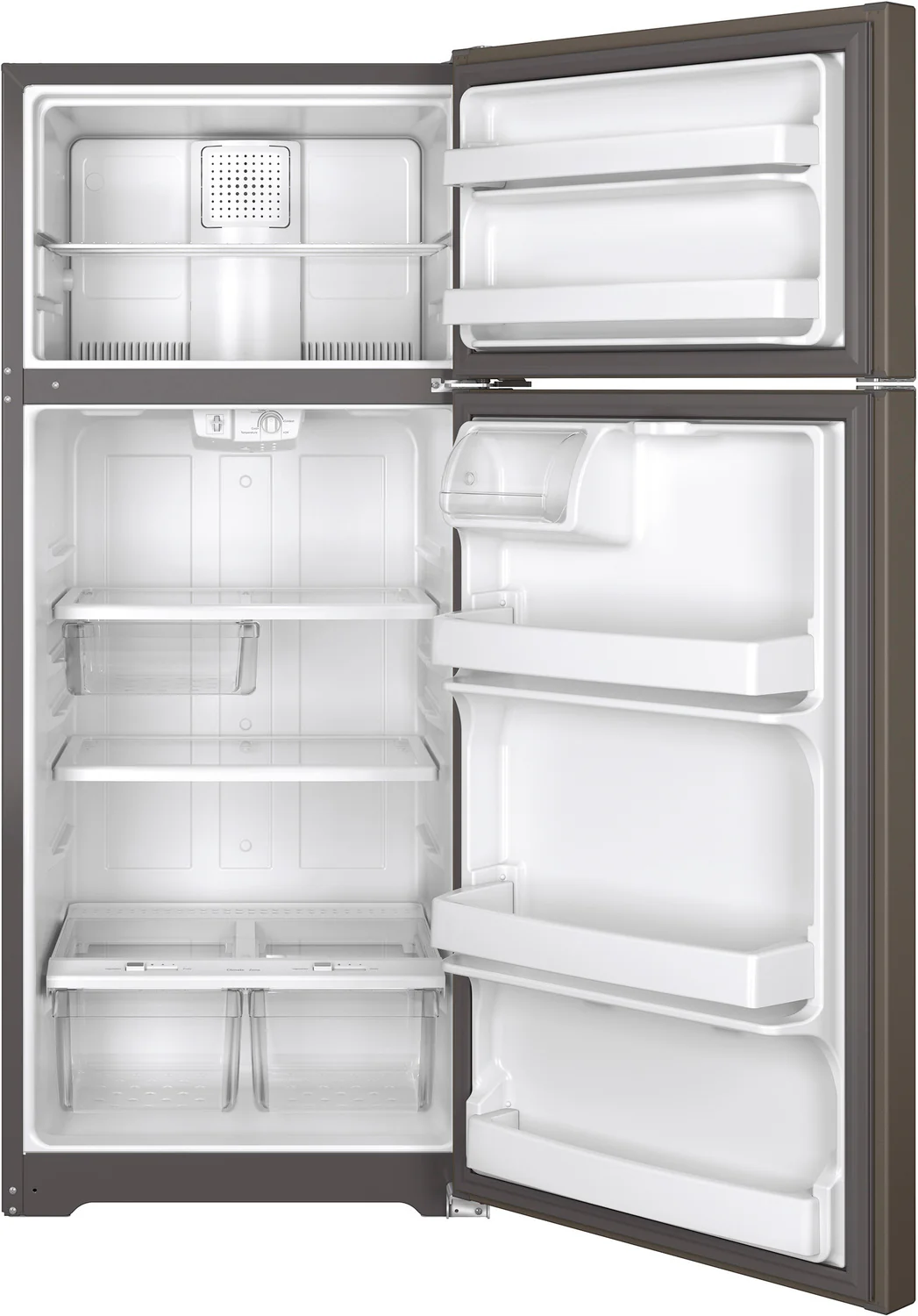 GE Slate TOP-FREEZER REFRIGERATOR (17.5 CU. FT.) - GTE18GMHES - Image 3
