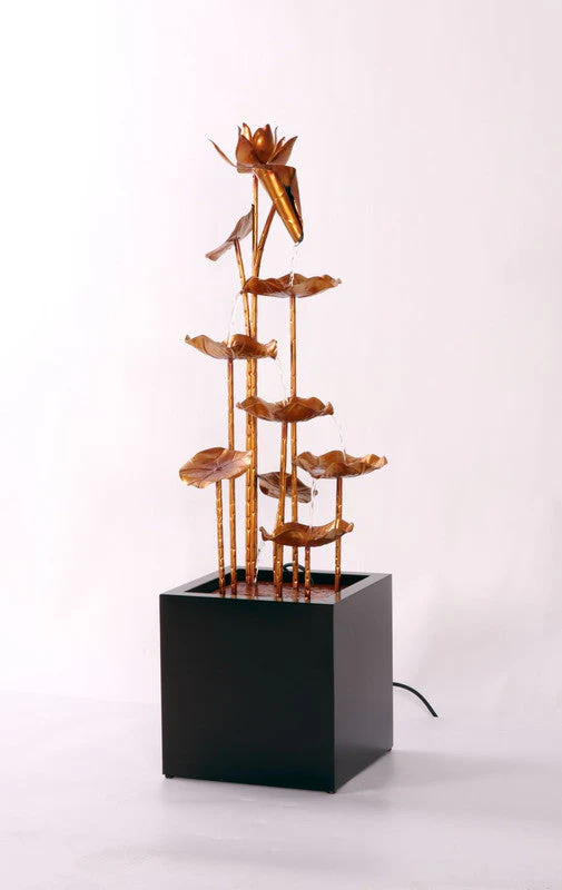 Gold Lotus Glamourous Fountain - Image 4