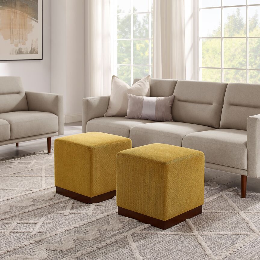 Grace Ottoman - Mustard - Image 5