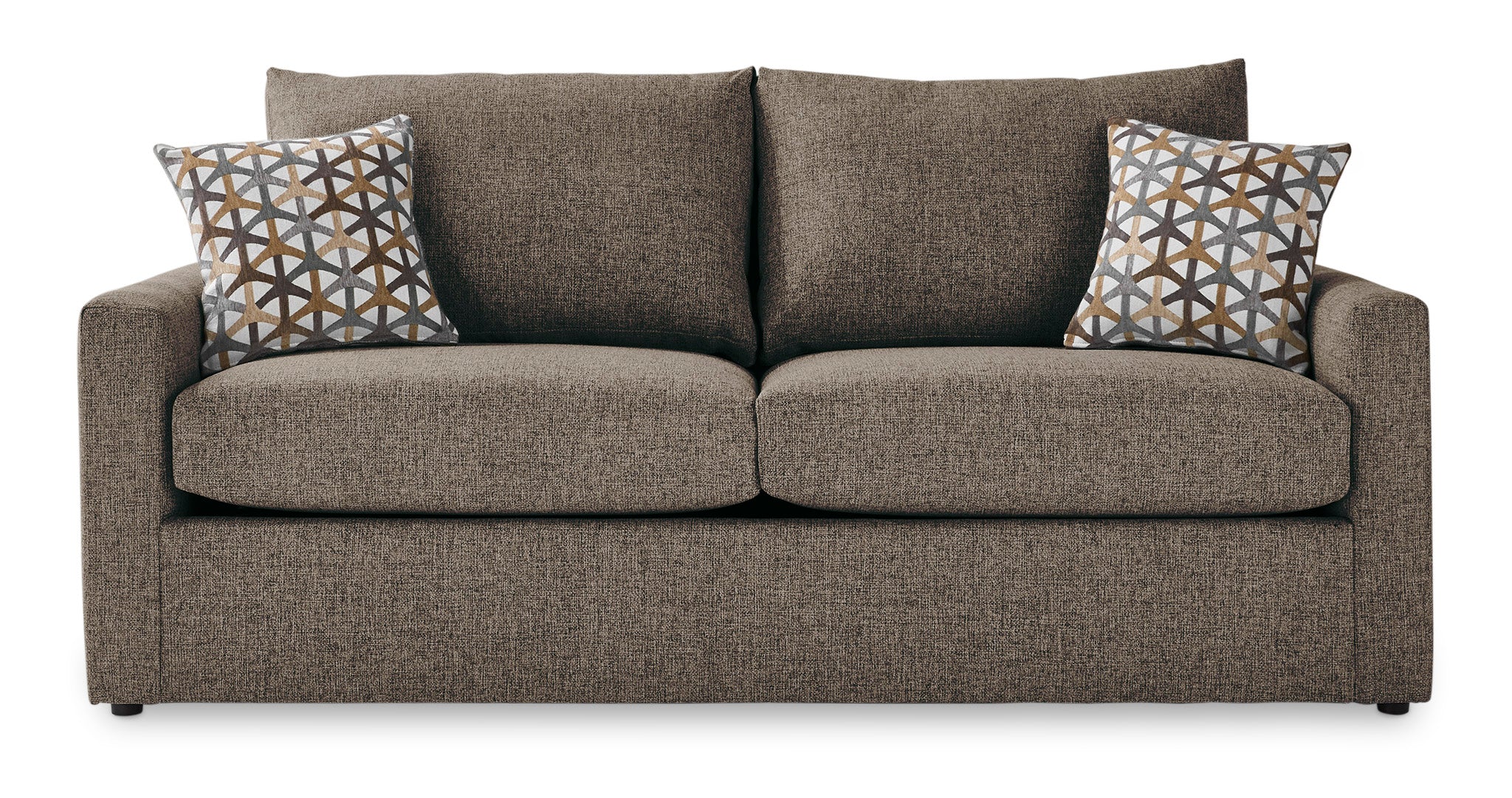 Harper Queen Sofa Bed with Innerspring Mattress - Brown - Image 3