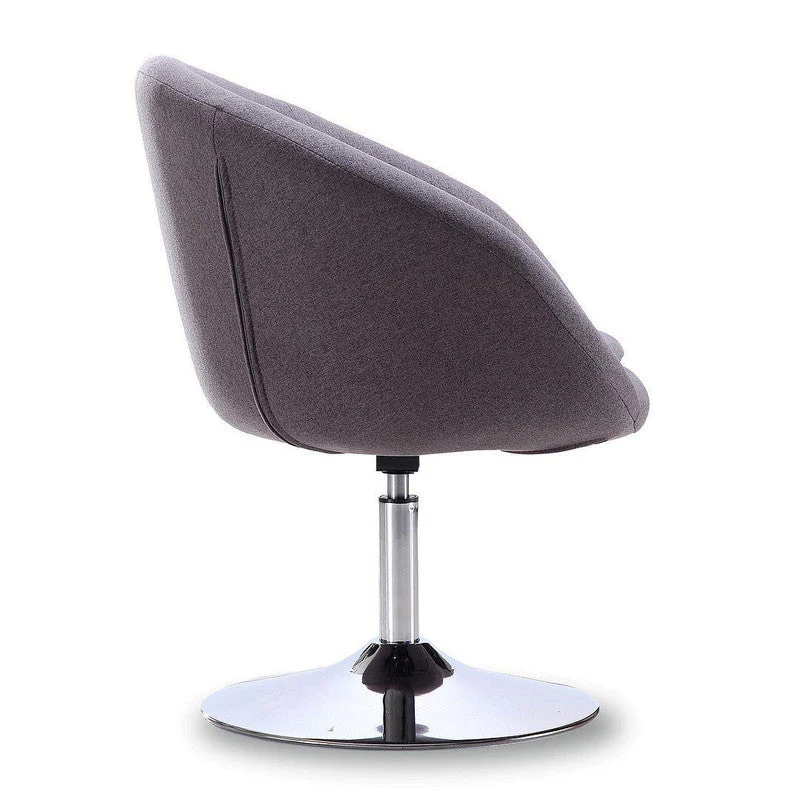 Hita Adjustable Height Swivel Chair - Grey - Image 2