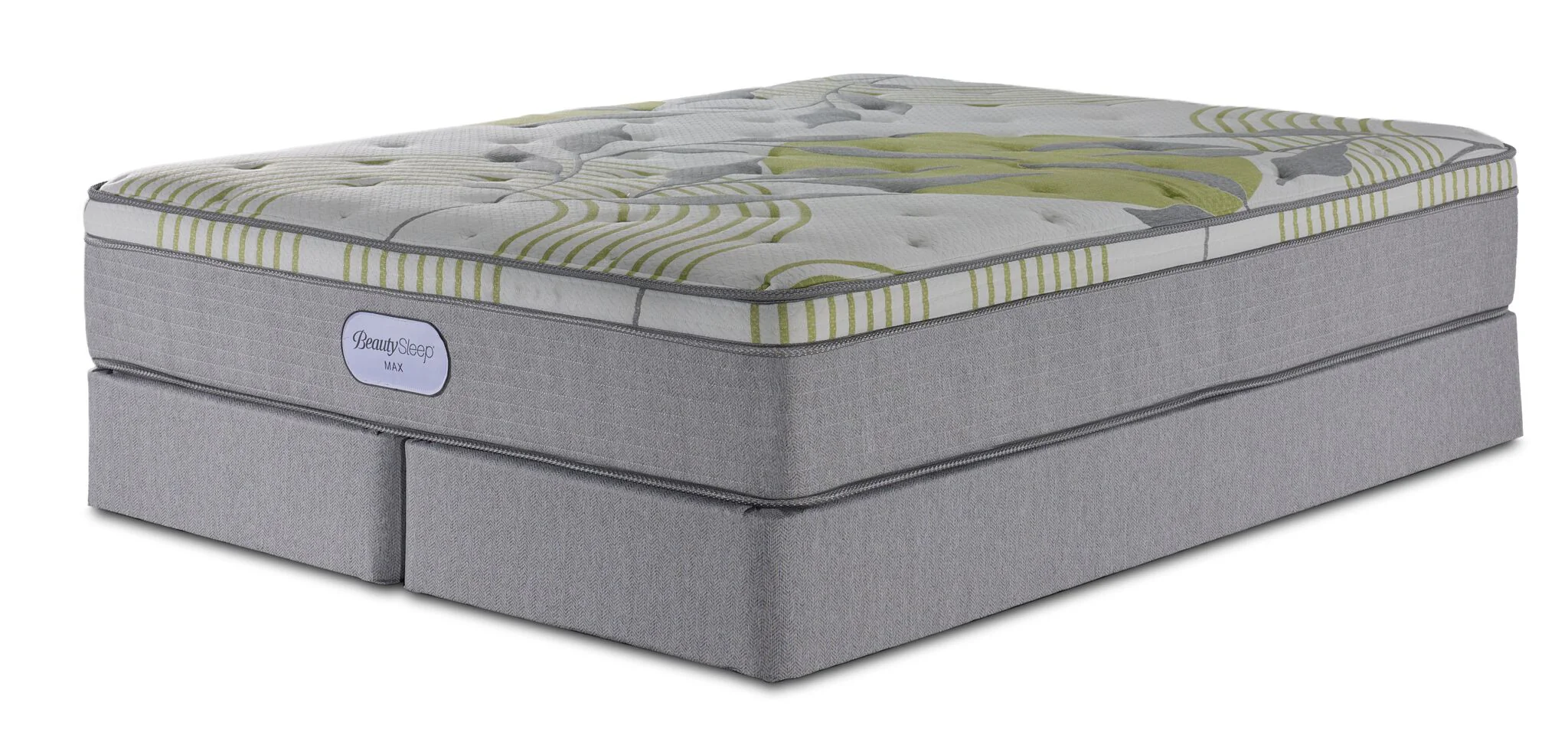 In Full Bloom - BeautySleep Max Drift Euro Top Medium King Mattress and Split Boxspring Set