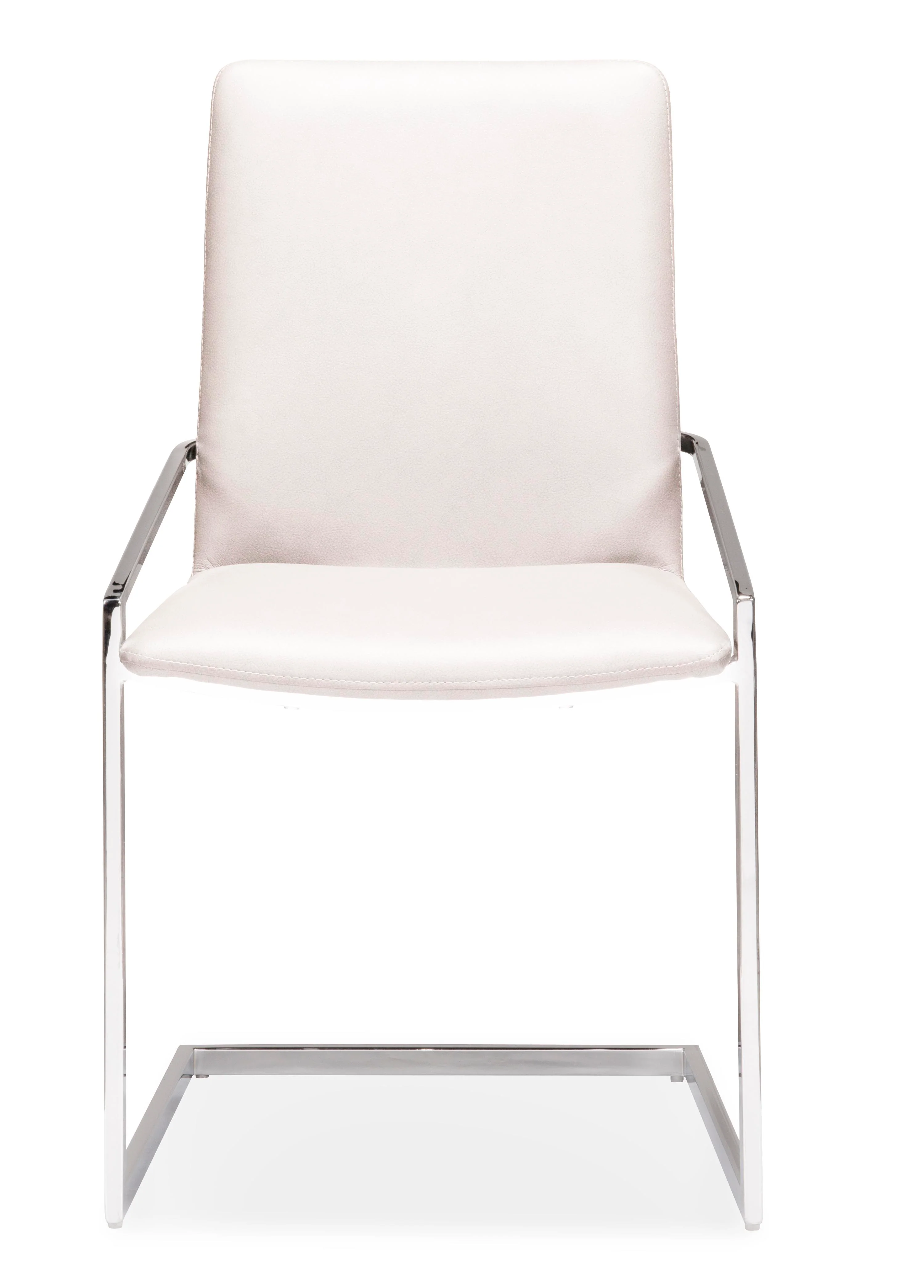 Jasmine Dining Chair - White, Chrome - Image 2