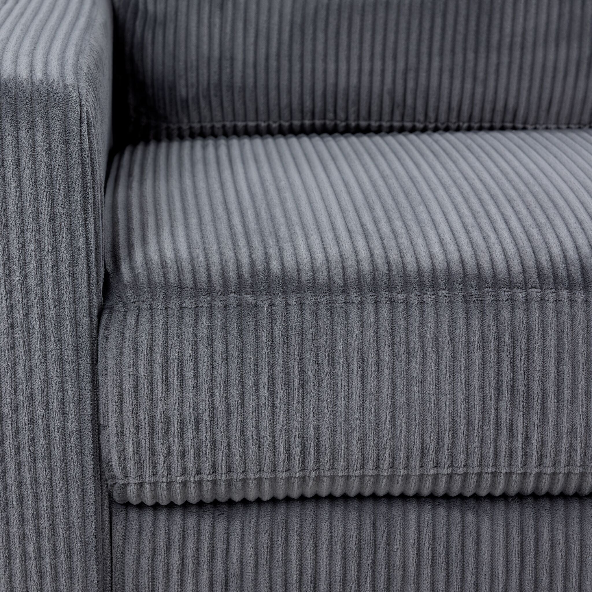 Karlstad Sofa and Chair Set - Grey - Image 4
