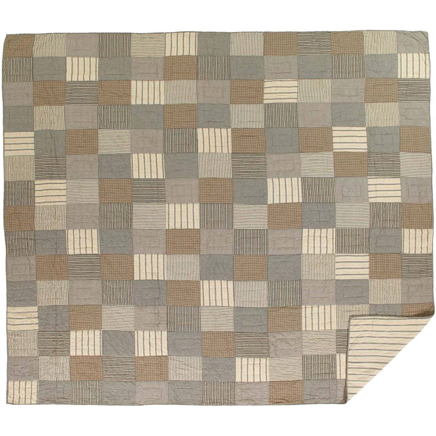 Kiraly Utca Luxury King Quilt - Charcoal - Image 2