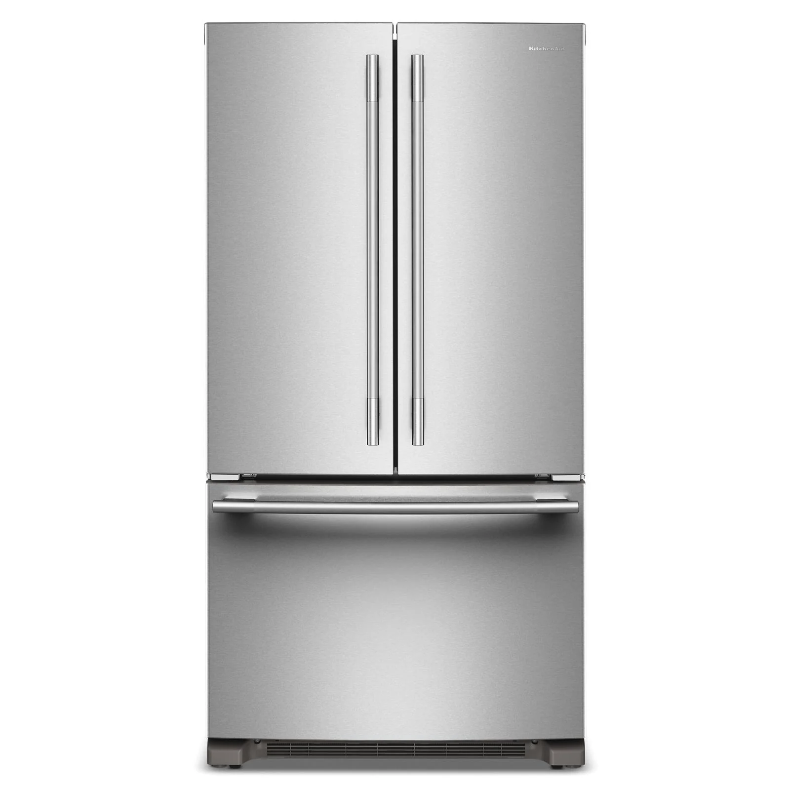 KitchenAid 36" 20.0 Cu. Ft. PrintShield Stainless Steel Counter-Depth French Door Refrigerator - KRFC136SPS