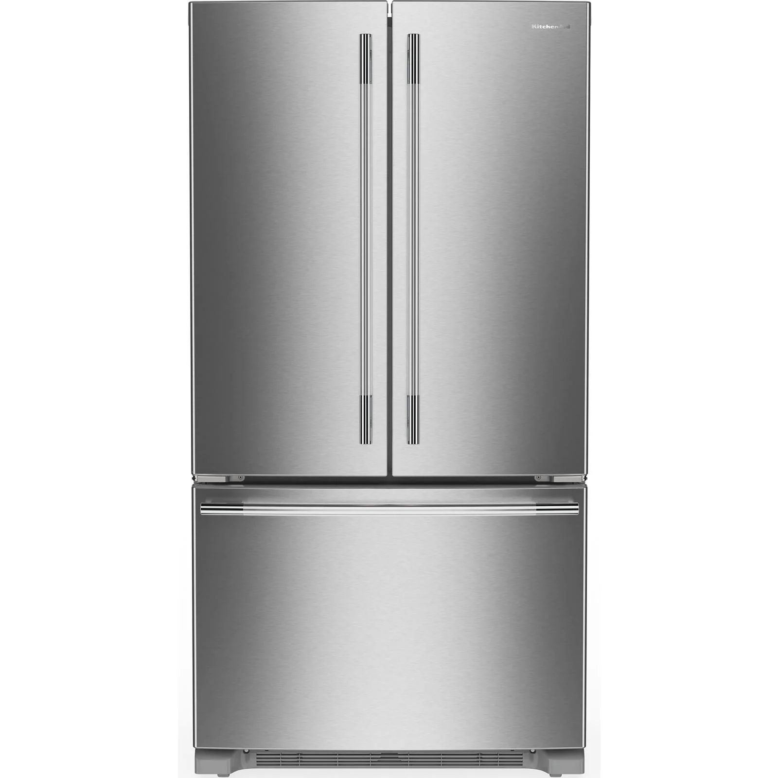 KitchenAid 36" 29.0 Cu. Ft. PrintShield Stainless Steel Standard Depth French Door Refrigerator - KRFF136SPS