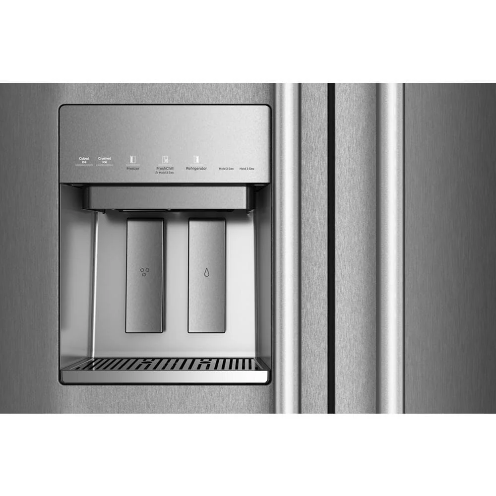 KitchenAid 42" 25.0 Cu. Ft. PrintShield Stainless Steel Built-In Side-by-Side Refrigerator - KBSD742SPS - Image 10