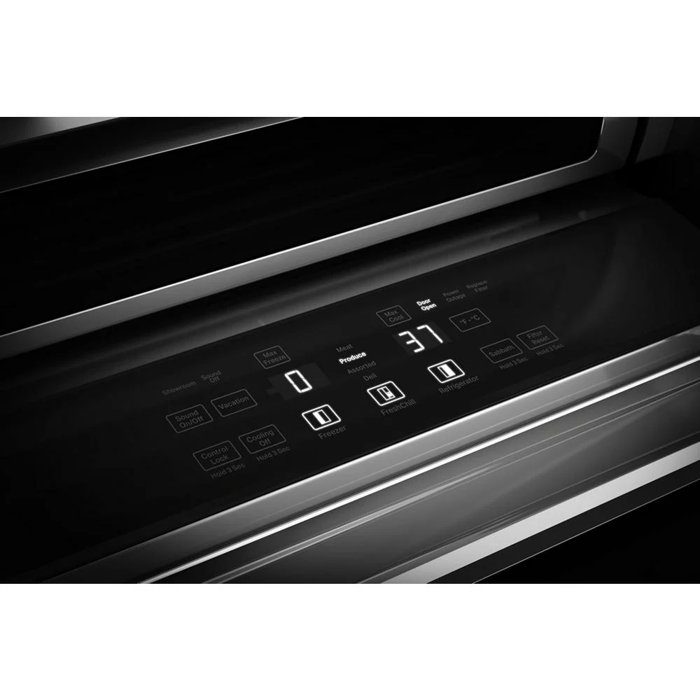 KitchenAid 42" 26.0 Cu. Ft. PrintShield Stainless Steel Built-In Side-by-Side Refrigerator - KBSN742SPS - Image 9