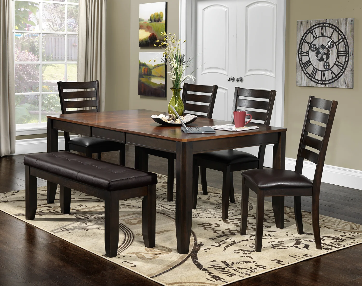 Krista Dining Table - Dark Chocolate - Image 2