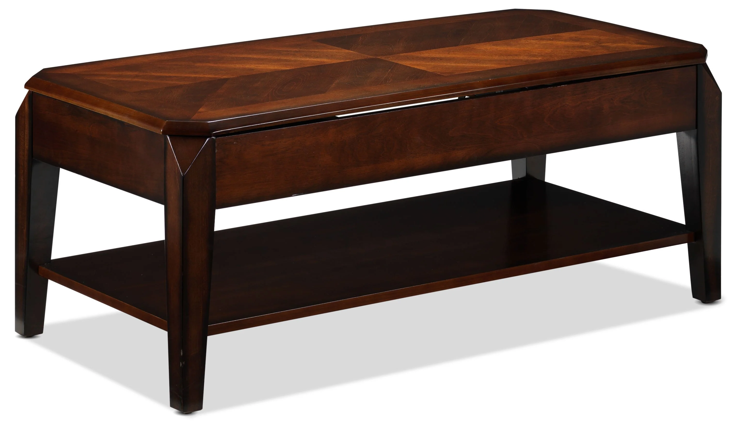Lennox Lift-Top Coffee Table and Two End Table Set - Walnut - Image 2