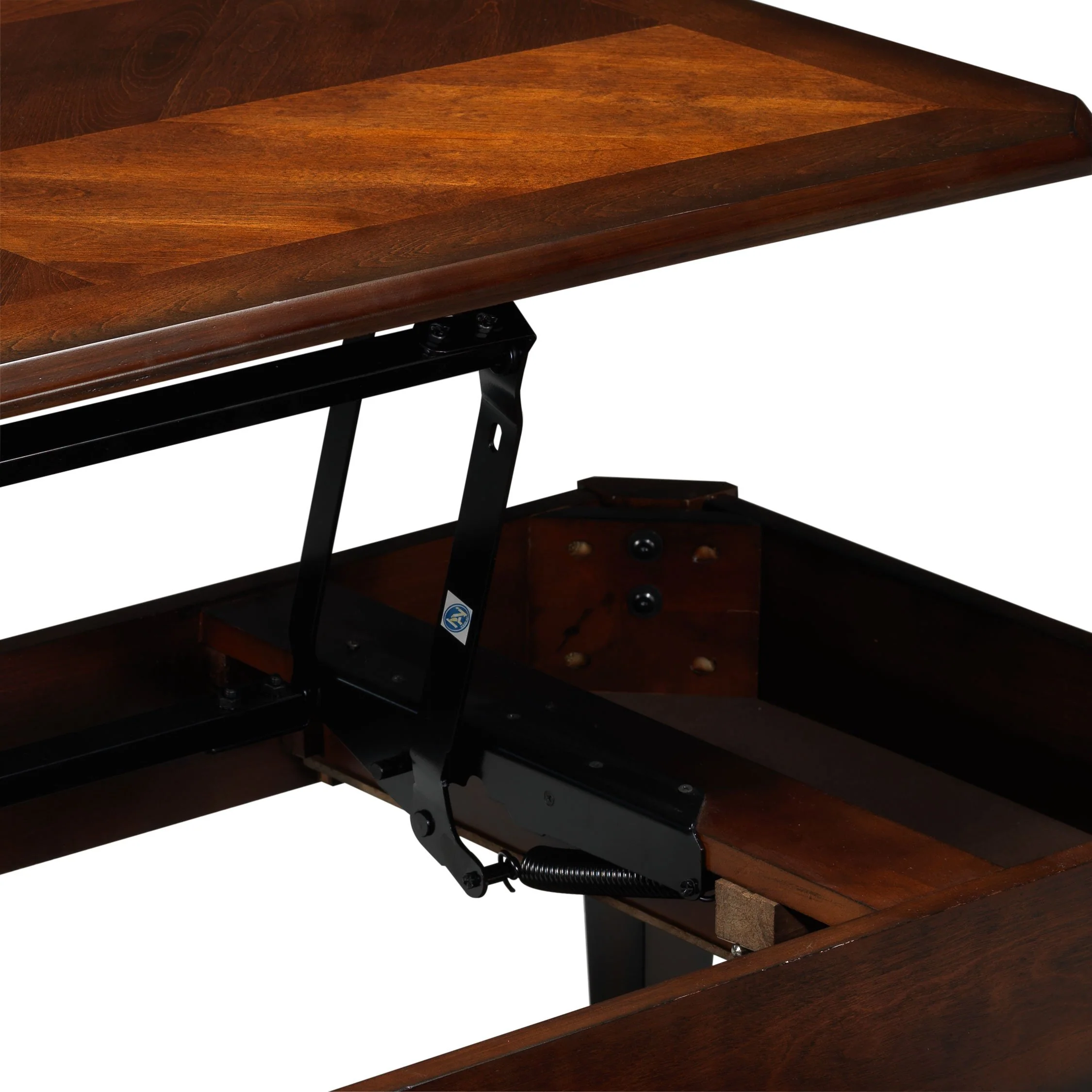 Lennox Lift-Top Coffee Table and Two End Table Set - Walnut - Image 4