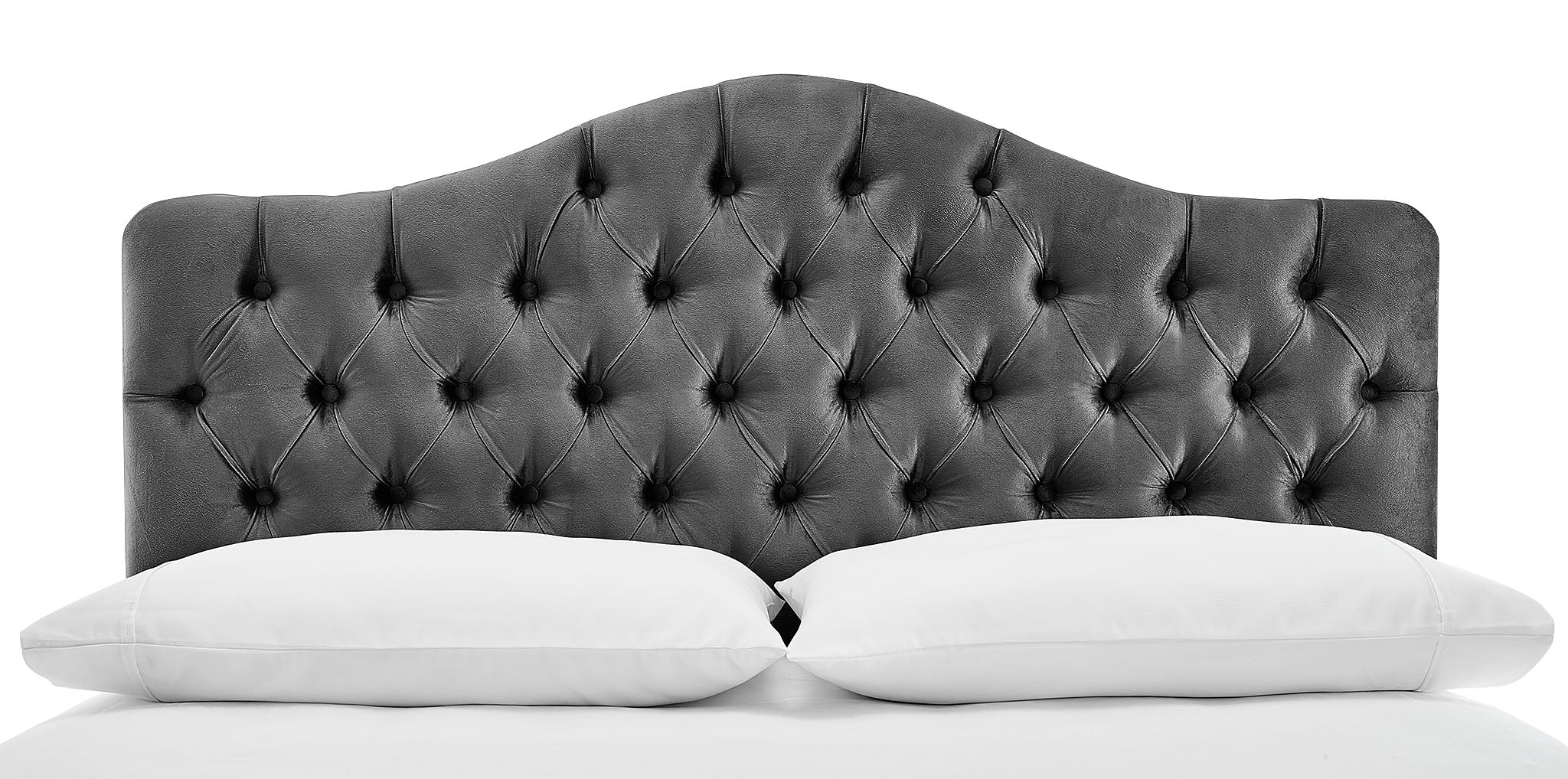 Lexa Queen Headboard - Dark Grey - Image 2