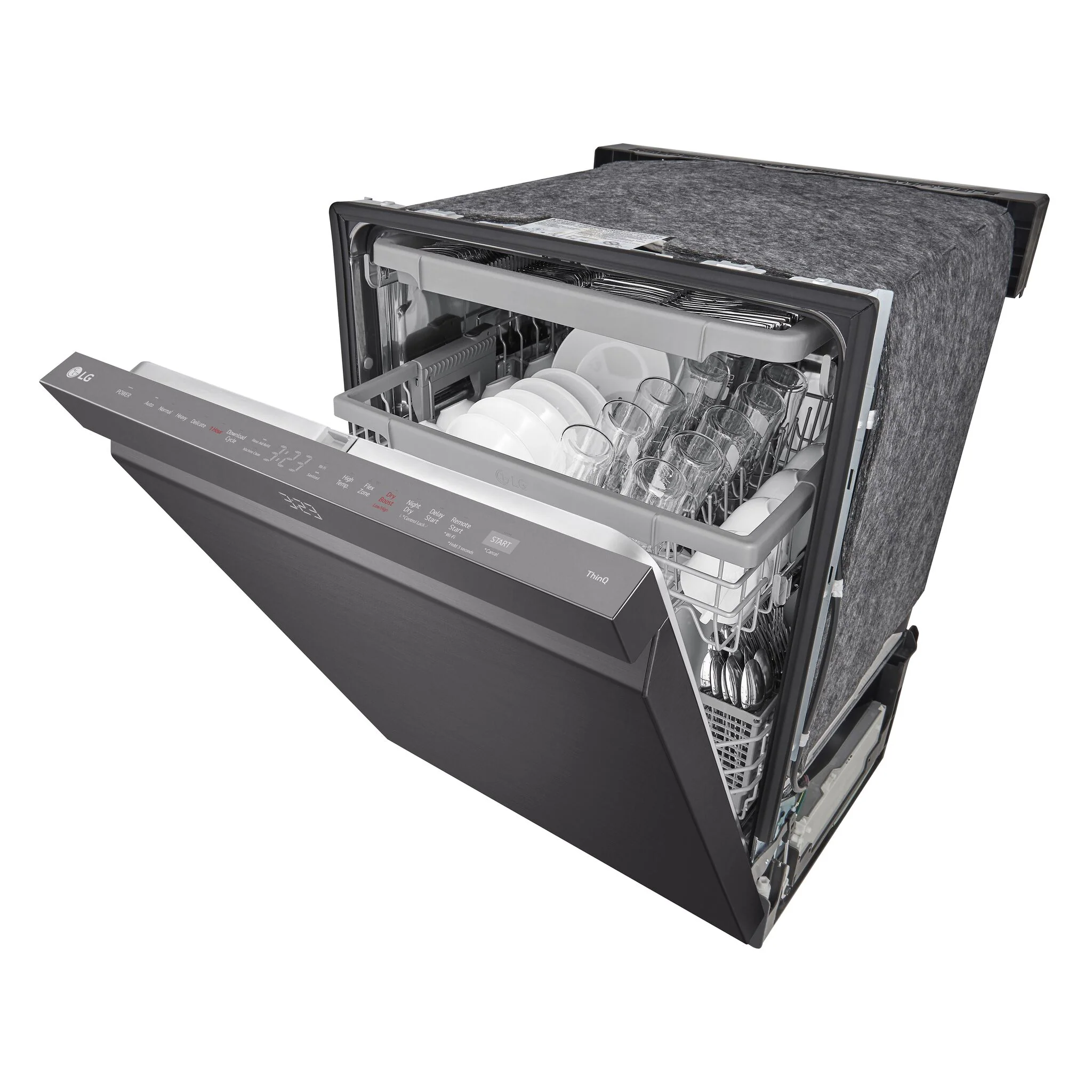 LG Black Stainless Steel Smart Dishwasher with QuadWash® Pro - LDPH5554D - Image 6