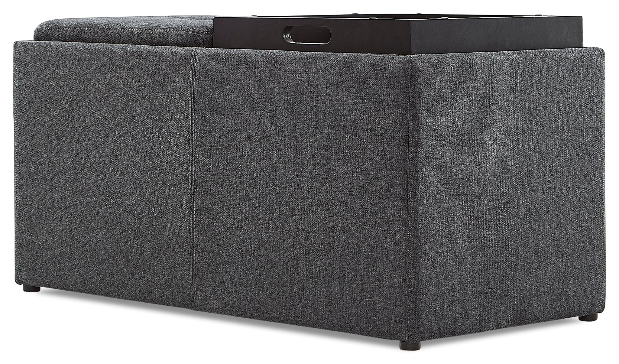Malmo Ottoman - Dark Grey - Image 2