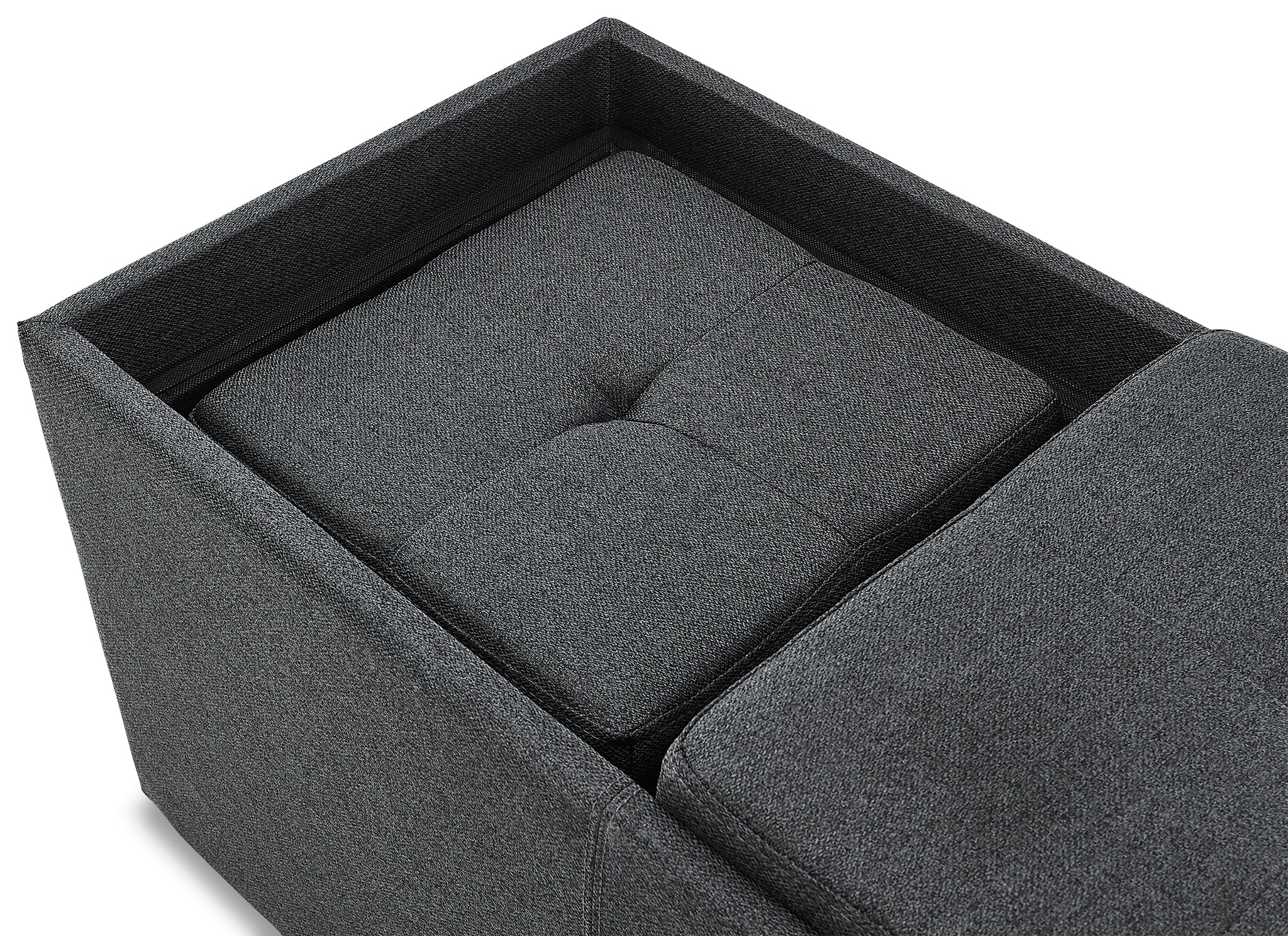 Malmo Ottoman - Dark Grey - Image 5